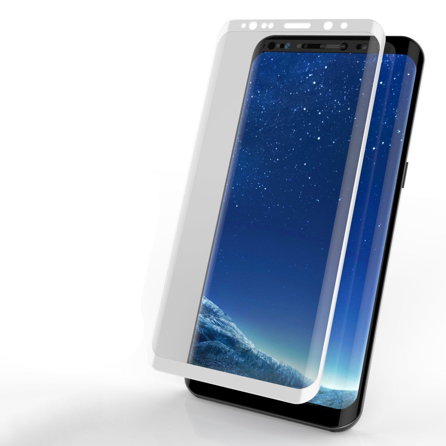Galaxy S8 Protetor de Tela de Vidro Temperado Punkcase Glass SHIELD Branco 0,33mm de Espessura de Vidro 9H