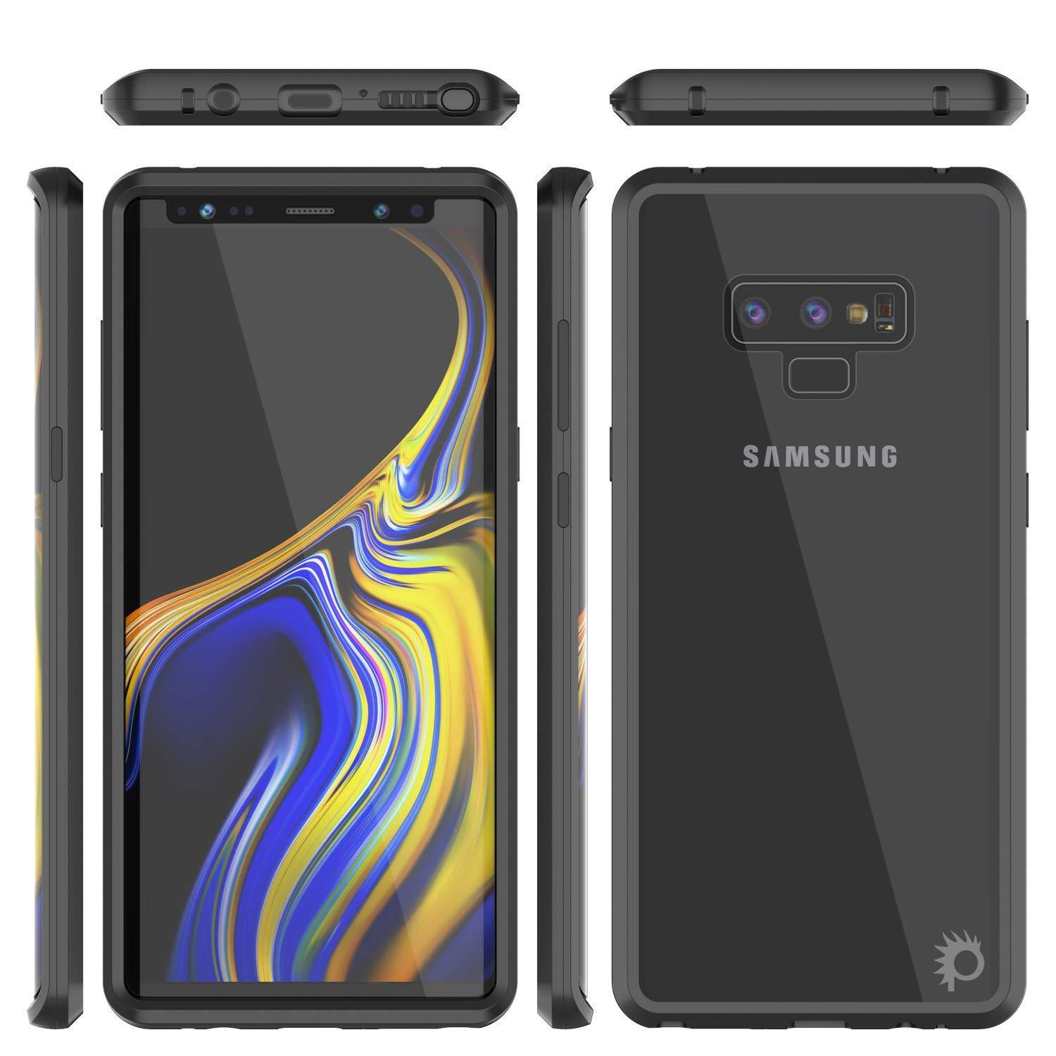 Capinha para Note 9, Punkcase Magnetix 2.0 de TPU protetora, com protetor de tela de vidro temperado [Preto]