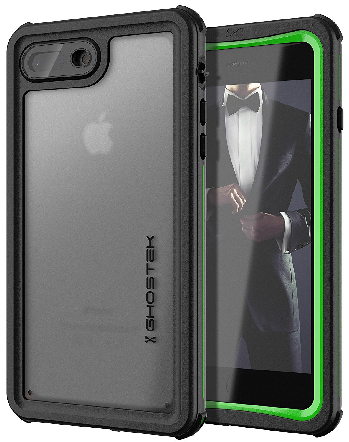 Capa para iPhone 7+ Plus, Série Náutica Ghostek® para iPhone 7+ Plus Capa Resistente e Resistente | VERDE