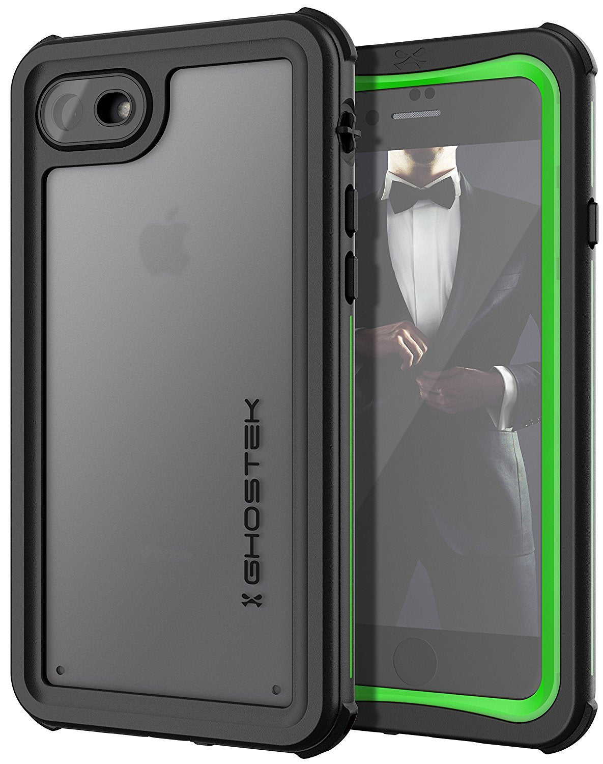 Capa à prova de água para iPhone 7, série Nautical da Ghostek para iPhone 7 | Proteção Slim Subaquática | Dever de Aventura | Ajuste Ultra | Natação (Verde)
