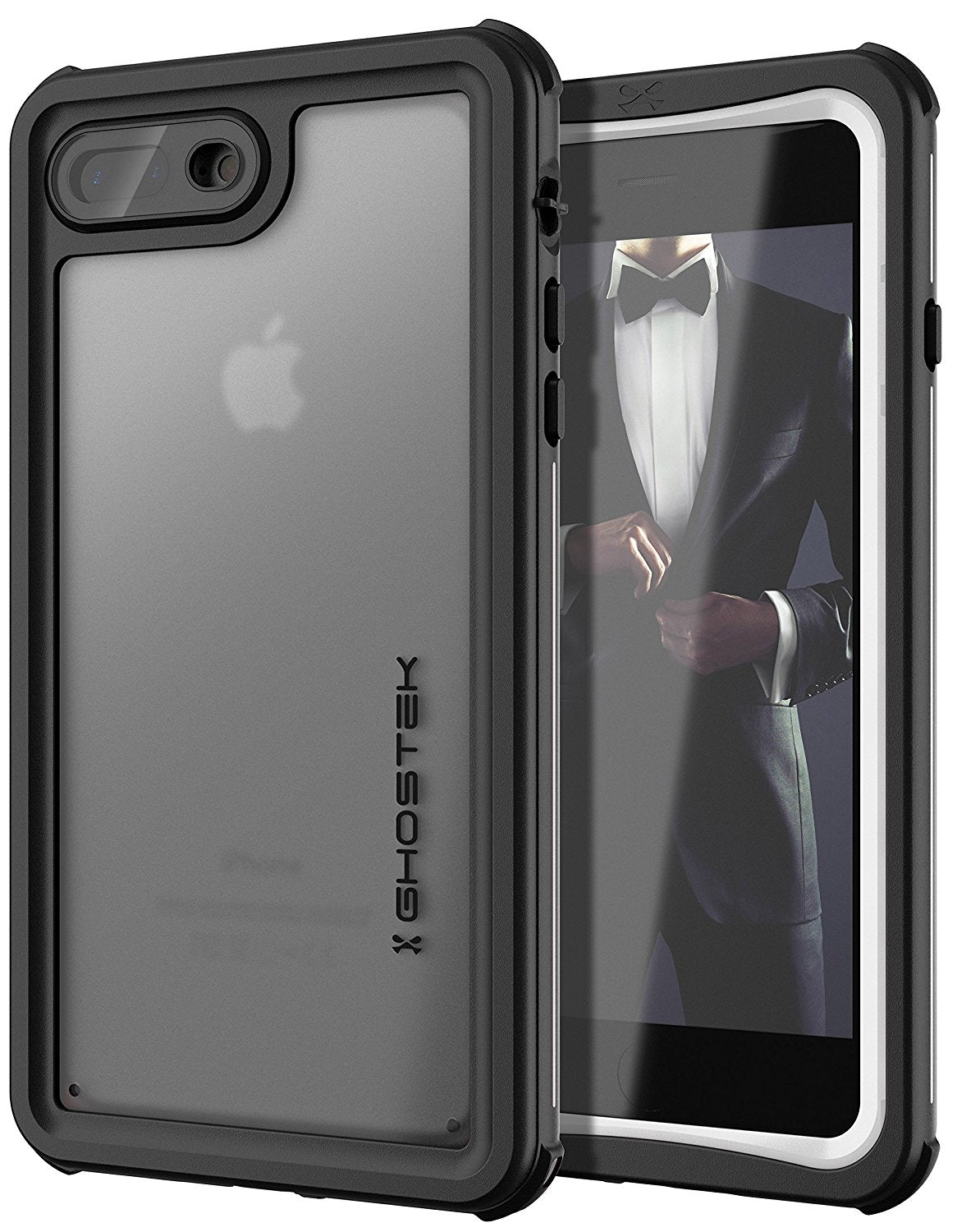 Capa para iPhone 7+ Plus, Série Náutica da Ghostek® para iPhone 7+ Plus, Capa Resistente e Resistente | Branco