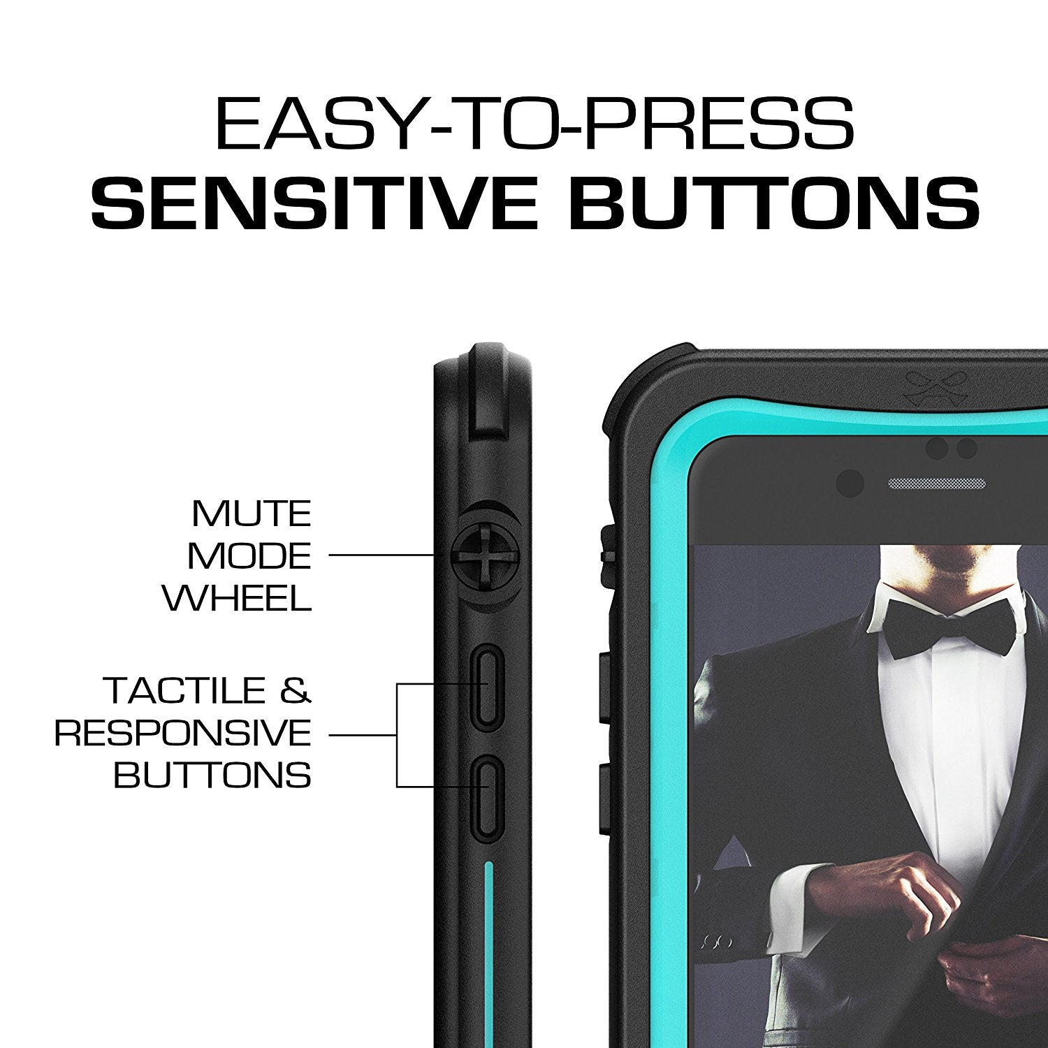 Capa para iPhone 7, Série Náutica da Ghostek para iPhone 7 | TEAL