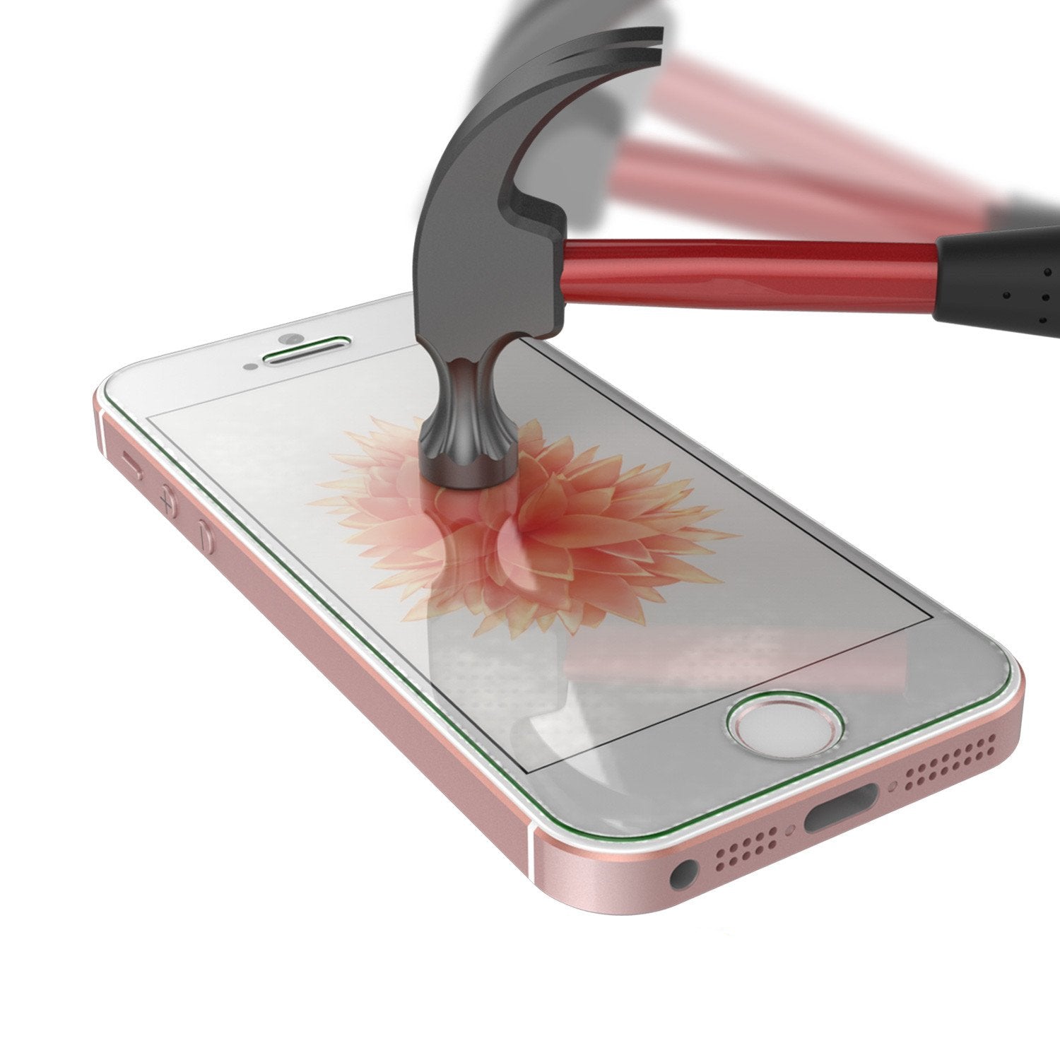 Protetor de Tela para iPhone SE, Glass SHIELD Punkcase Protetor de Vidro Temperado para iPhone SE 0.33mm de Espessura 9H
