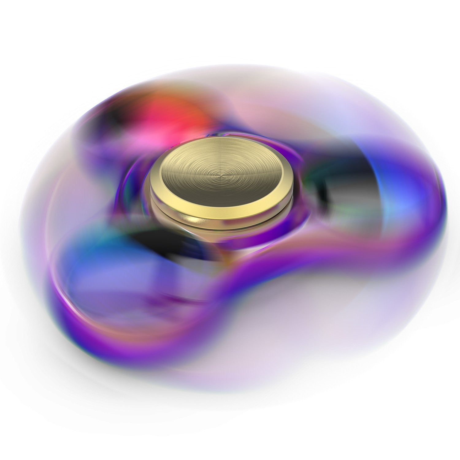 Girador Fidget Spinner InfiSpin F1, Tri-Spinner de Metal [Fácil de Flick & Spin] Brinquedo Prime EDC de Foco + Alívio do Estresse | Rolamentos de Alta Velocidade para 6+ Minutos de Girar | Suave, Silencioso & Rápido [ARCO-ÍRIS]