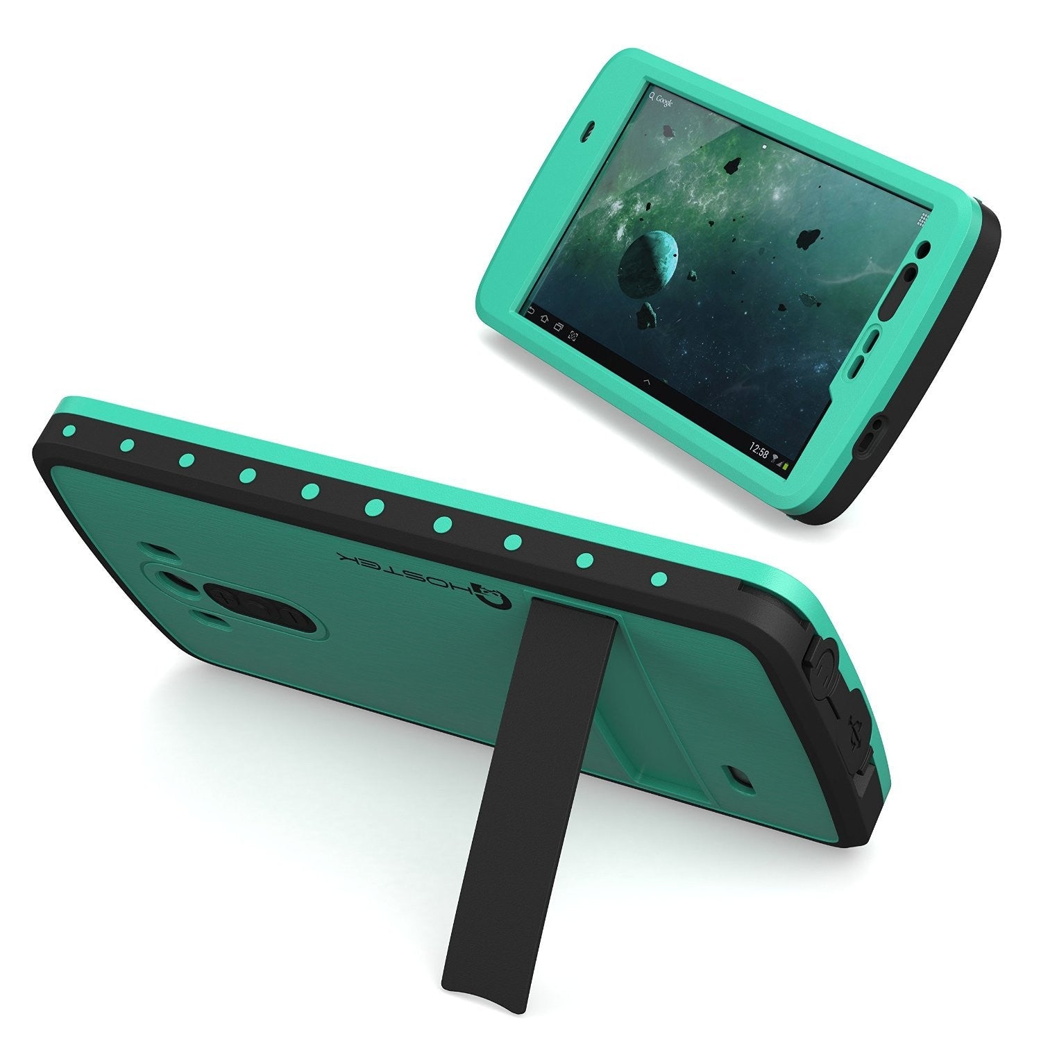 Capa à prova d'água para LG G3, Ghostek Atomic Teal com protetor de tela acoplado, ajuste fino, LG G3.