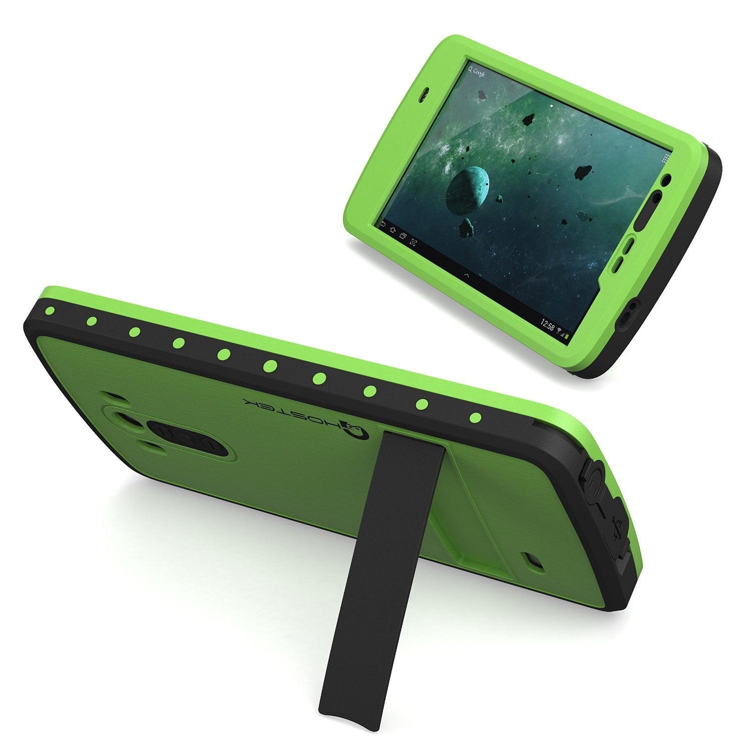 Capa à prova d'água para LG G3, Ghostek Atomic Verde com Protetor de Tela Acoplado, Ajuste Fino