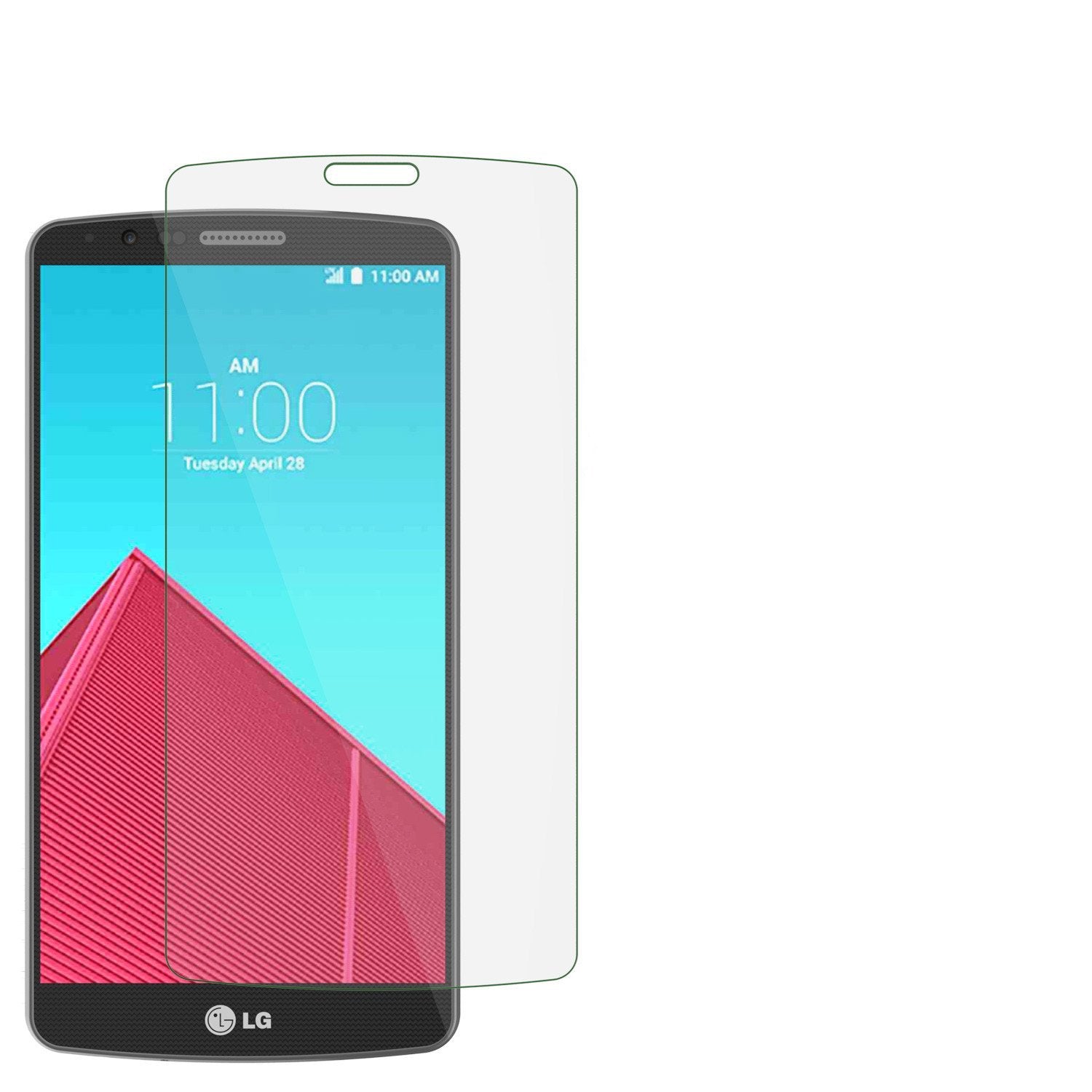 LG G4 Punkcase Glass SHIELD Tempered Glass Screen Protector 0.33mm Thick 9H Glass