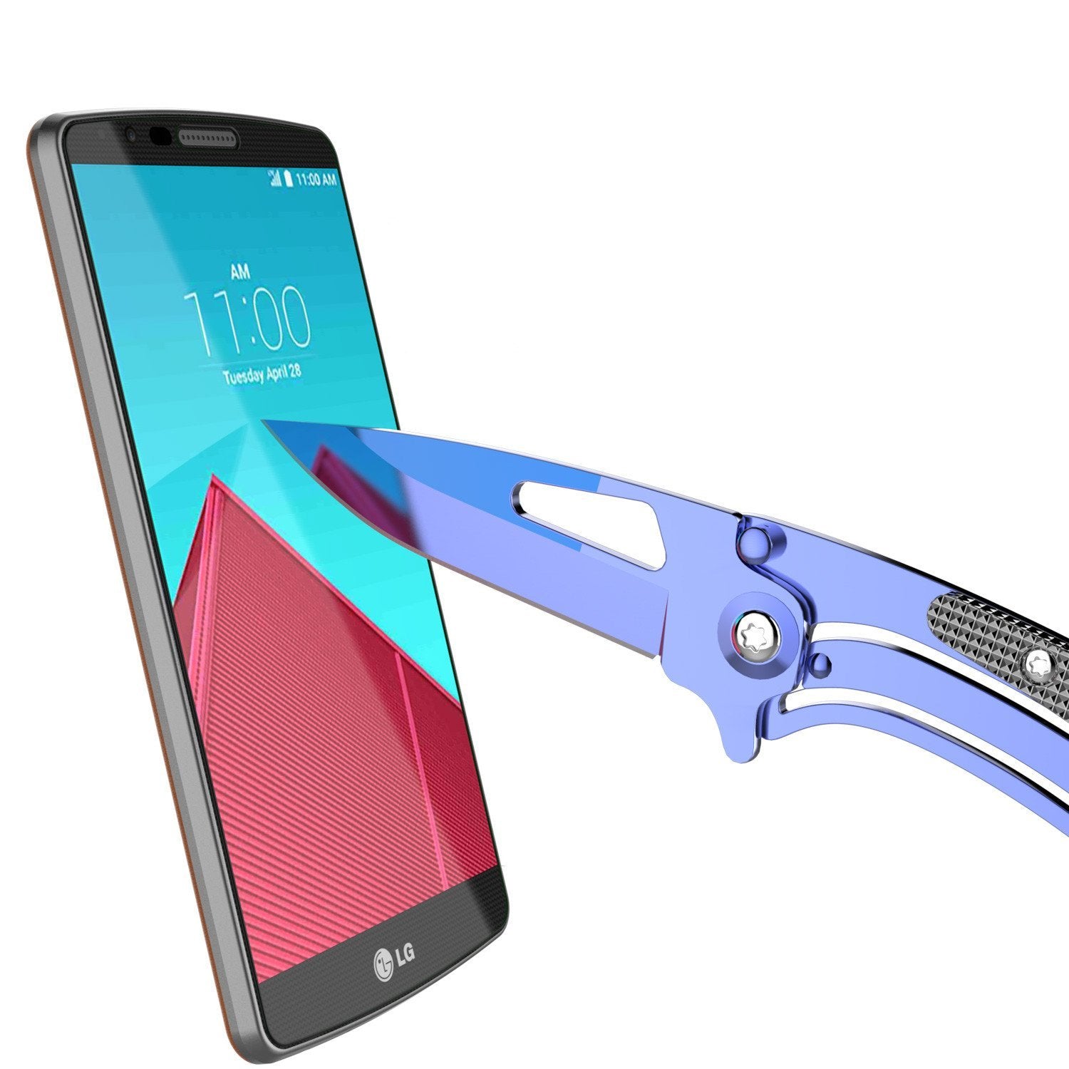 LG G4 Punkcase Glass SHIELD Tempered Glass Screen Protector 0.33mm Thick 9H Glass