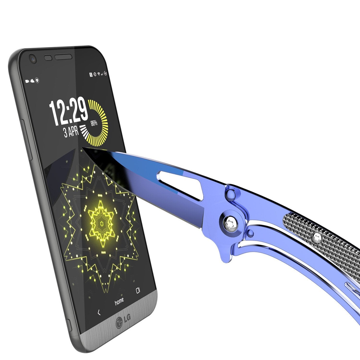 LG G5 Punkcase Glass SHIELD Tempered Glass Screen Protector 0.33mm Thick 9H Glass