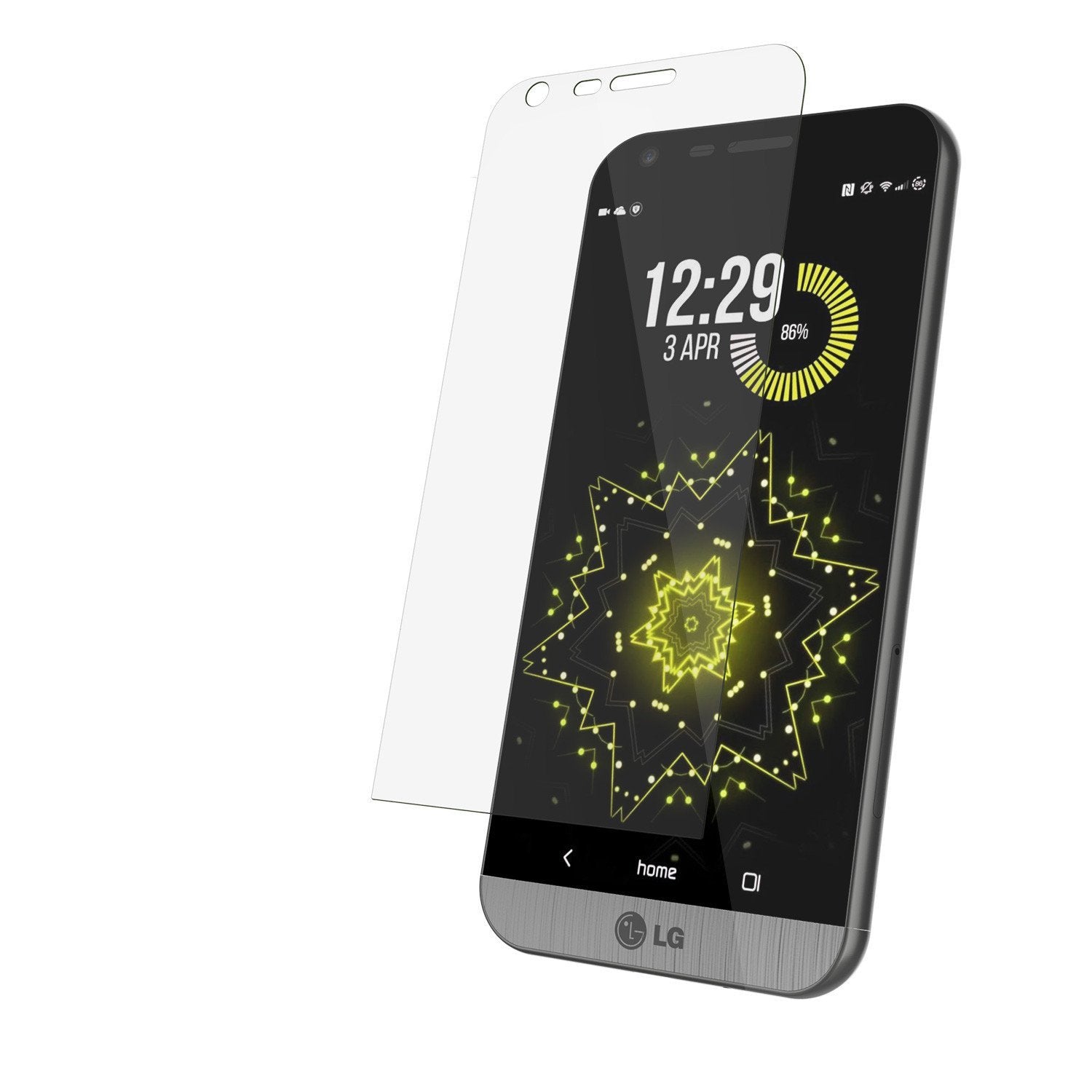 LG G5 Punkcase Glass SHIELD Tempered Glass Screen Protector 0.33mm Thick 9H Glass
