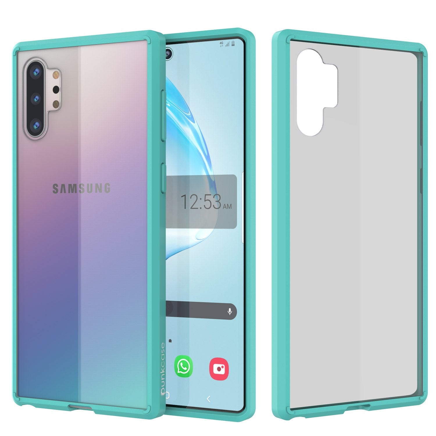 Capa de tecido de armadura ajustada da série Lucid-2.0 Punkcase para Galaxy Note 10+ Plus - Teal