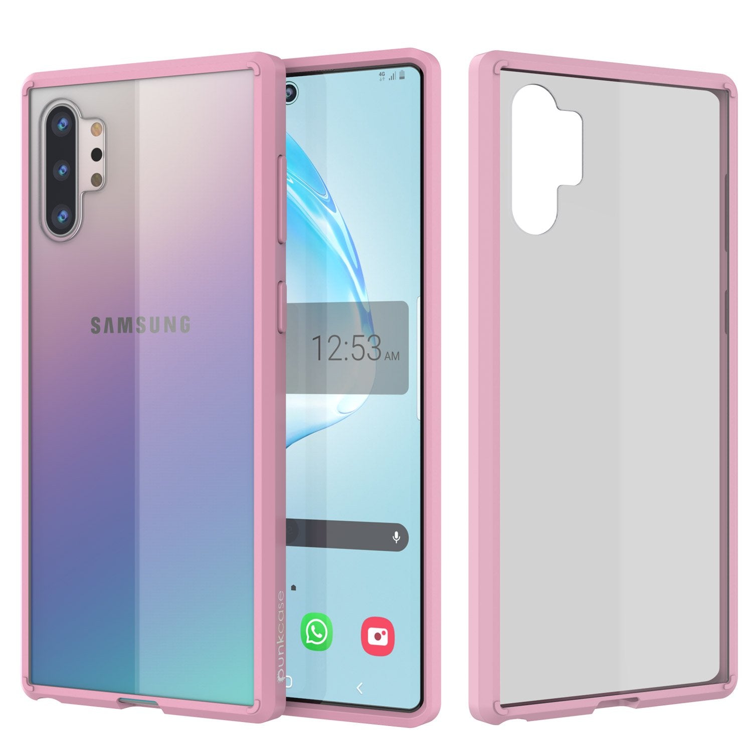 Capa rosa de cristal Armor Slim Fit da série Lucid-2.0 da Punkcase para Galaxy Note 20 Ultra