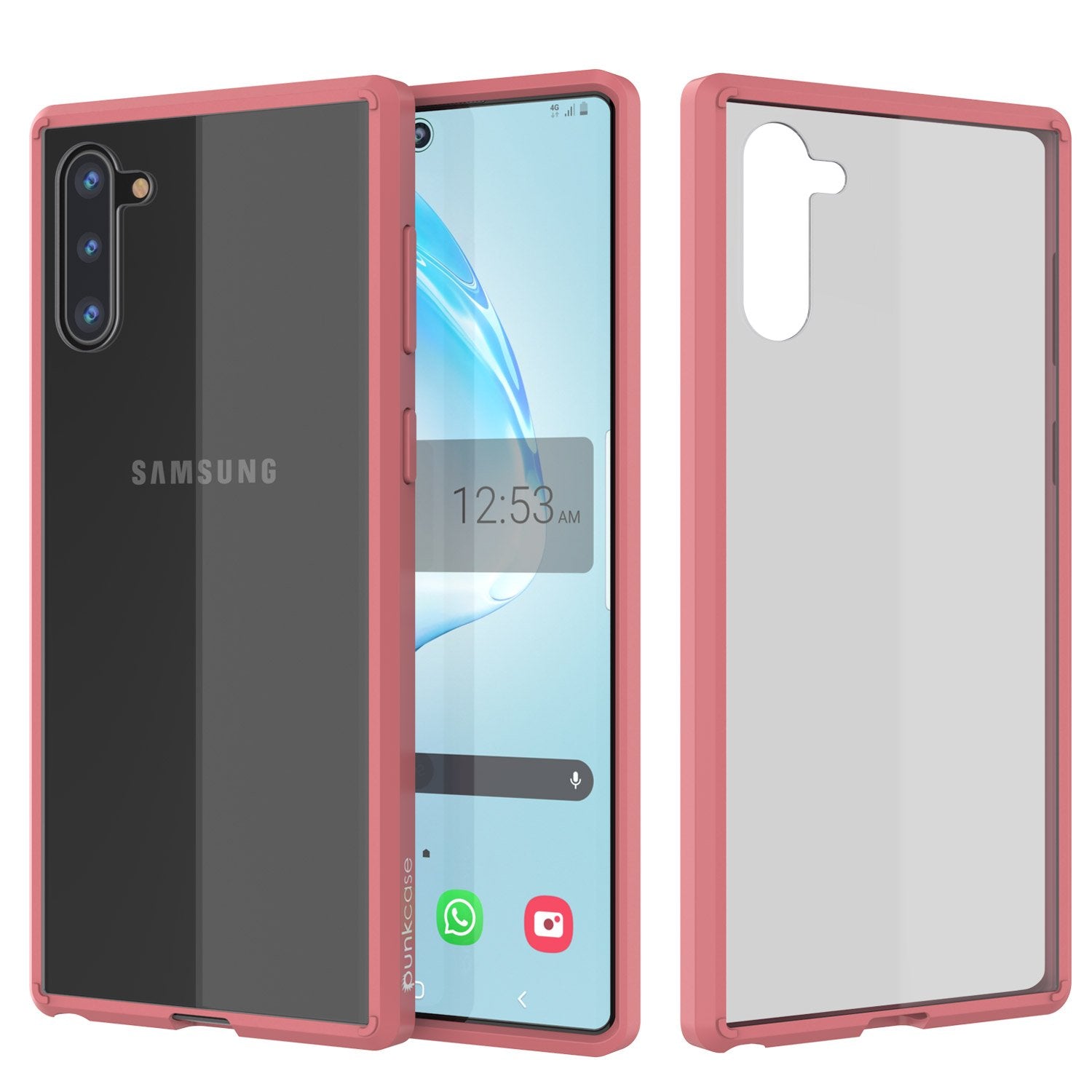 Capa rosa fina da série Lucid-2.0 da Punkcase para Samsung Galaxy Note 10