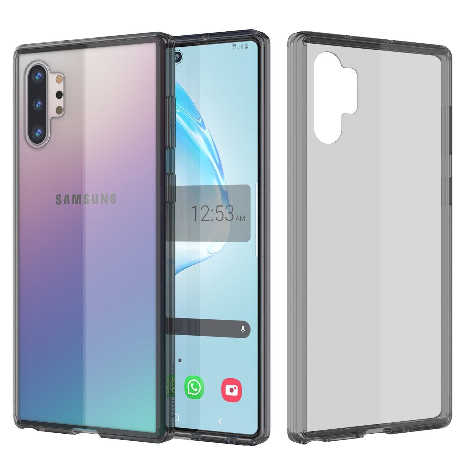 Galaxy Note 10+ Plus Capa Punkcase Lucid-2.0 Série Slim Fit Armor Crystal Black