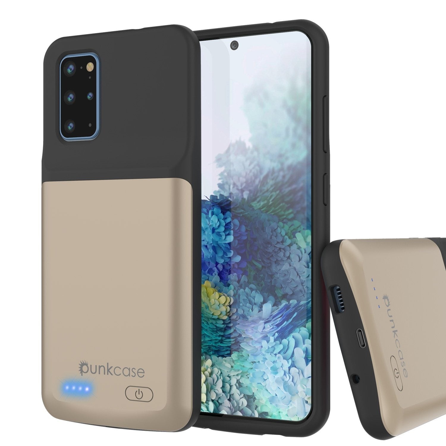 PunkJuice S20+ Plus Battery Case Gold - Fast Charging Power Juice Bank with 6000mAh (Color in image: Rose-Gold)