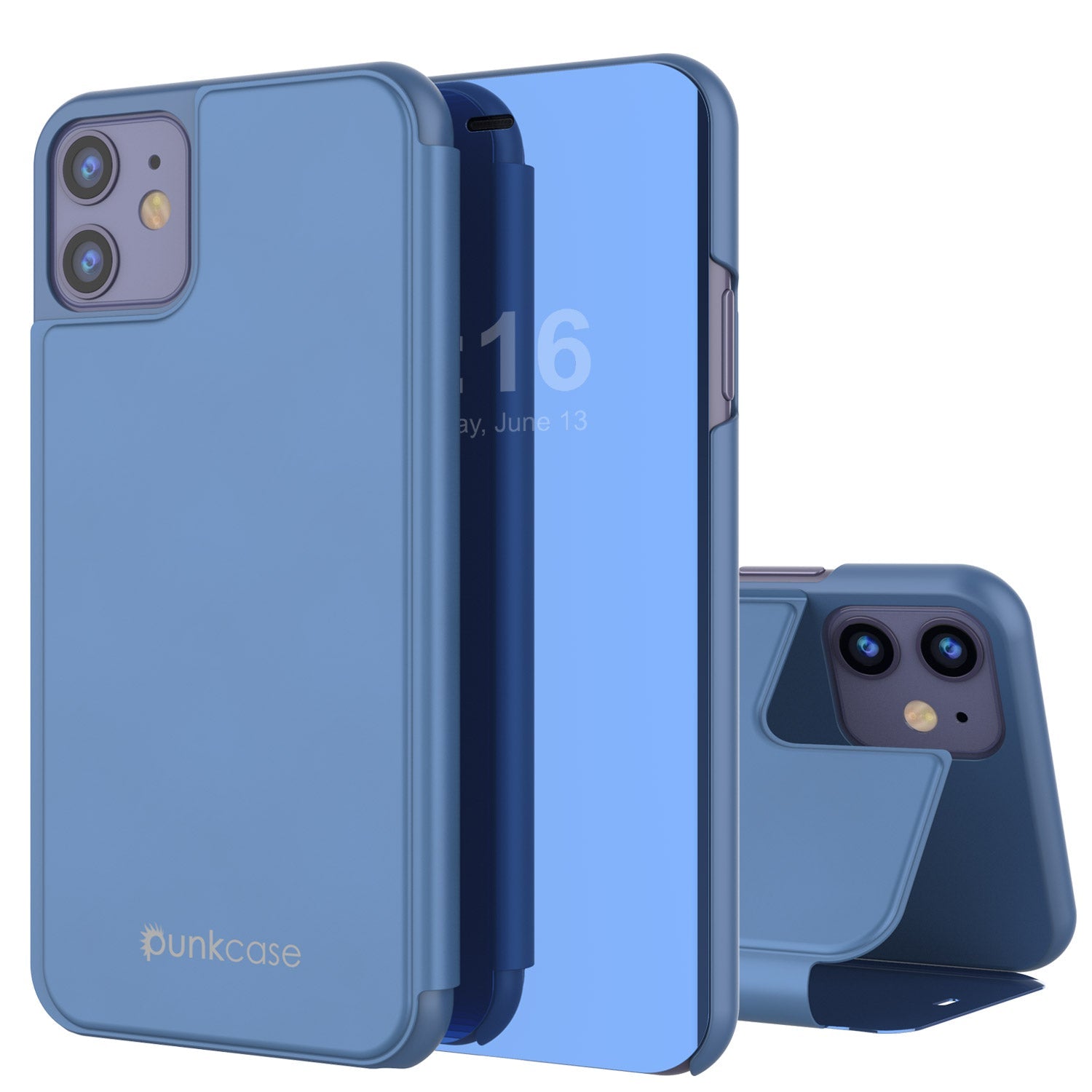 Capa Protetora Punkcase iPhone 11 / XI Reflector Capa Flip Refletora [Azul]