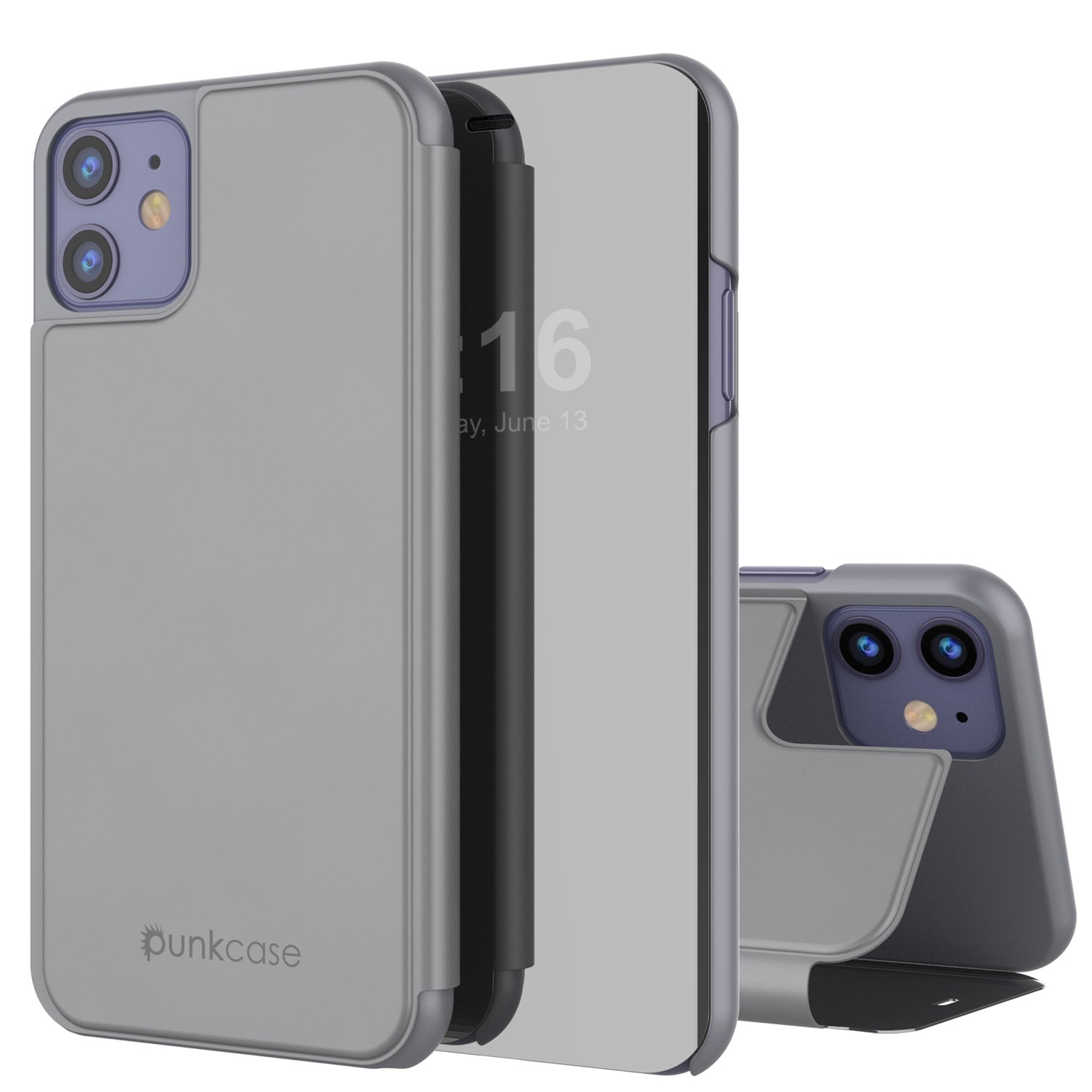 Capa protetora Punkcase para iPhone 11 / XI com Refletor Capa Protetora [Prata]