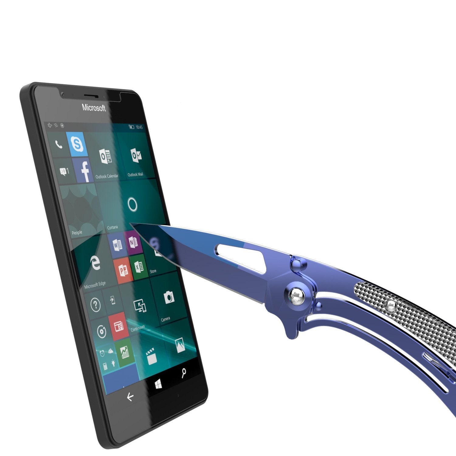 Microsoft Lumia 950 Screen Protector, Punkcase SHIELD Tempered Glass Protector 0.33mm Thick 9H 