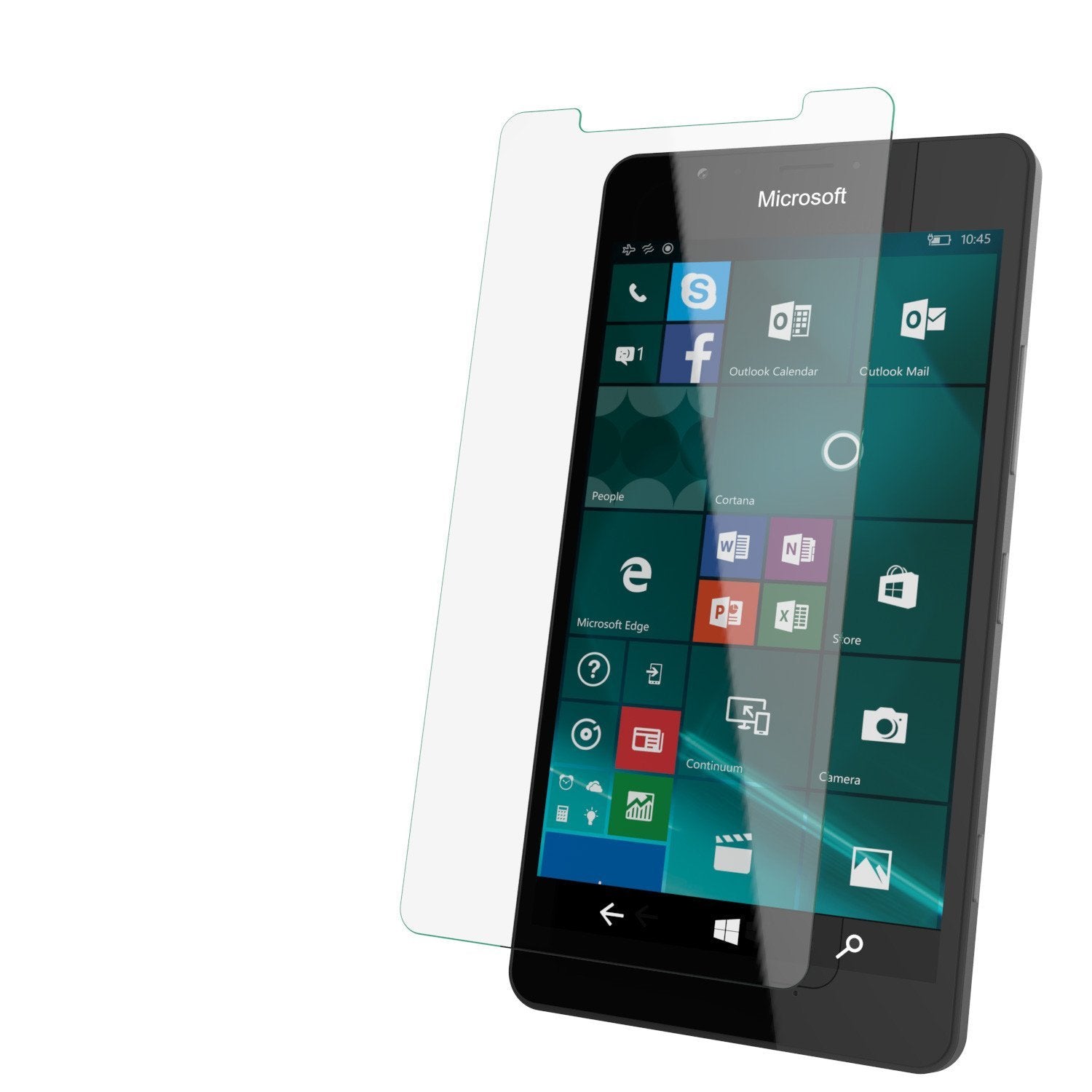 Microsoft Lumia 950 XL Screen Protector, Punkcase SHIELD Tempered Glass Protector 0.33mm Thick 9H 
