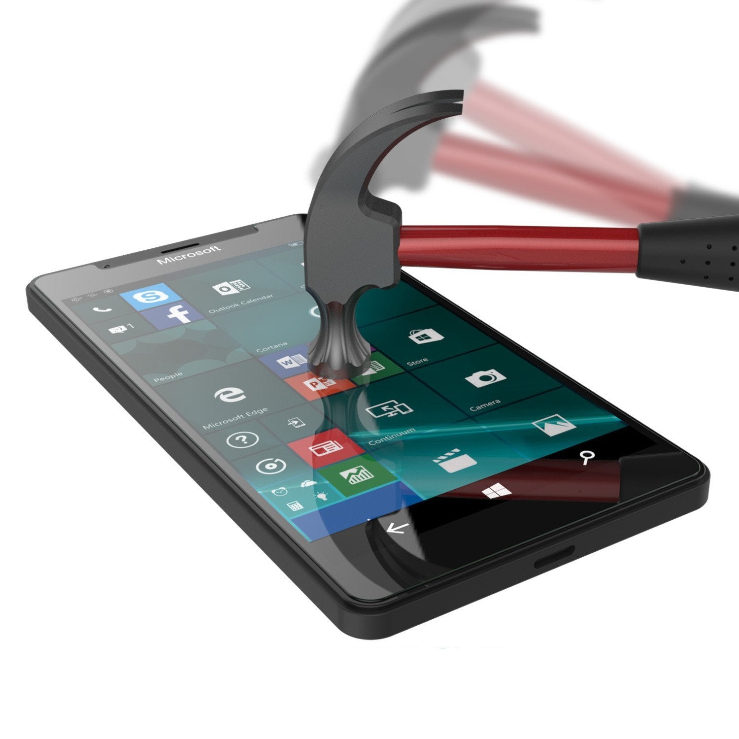 Protetor de Tela Microsoft Lumia 950 XL, Protetor de Vidro Temperado Punkcase SHIELD 0,33mm de Espessura 9H