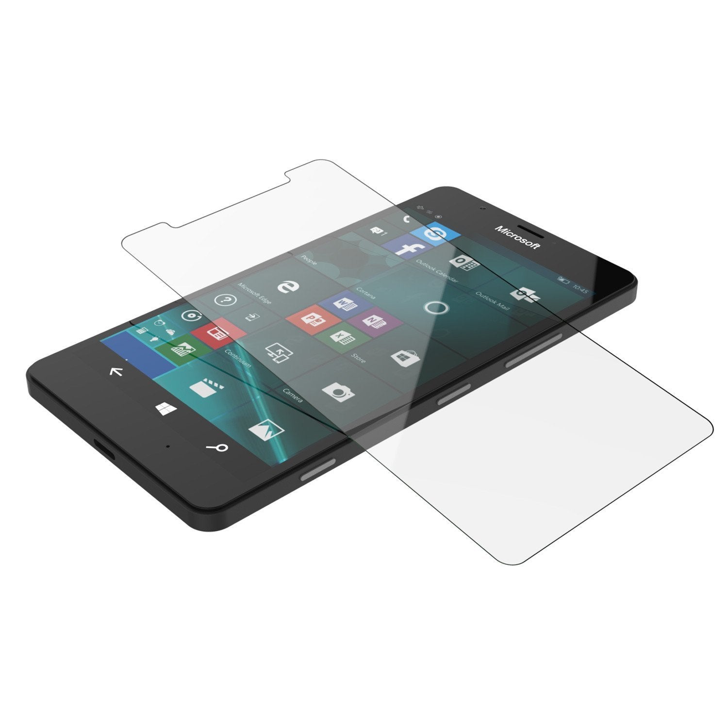 Microsoft Lumia 950 XL Screen Protector, Punkcase SHIELD Tempered Glass Protector 0.33mm Thick 9H 