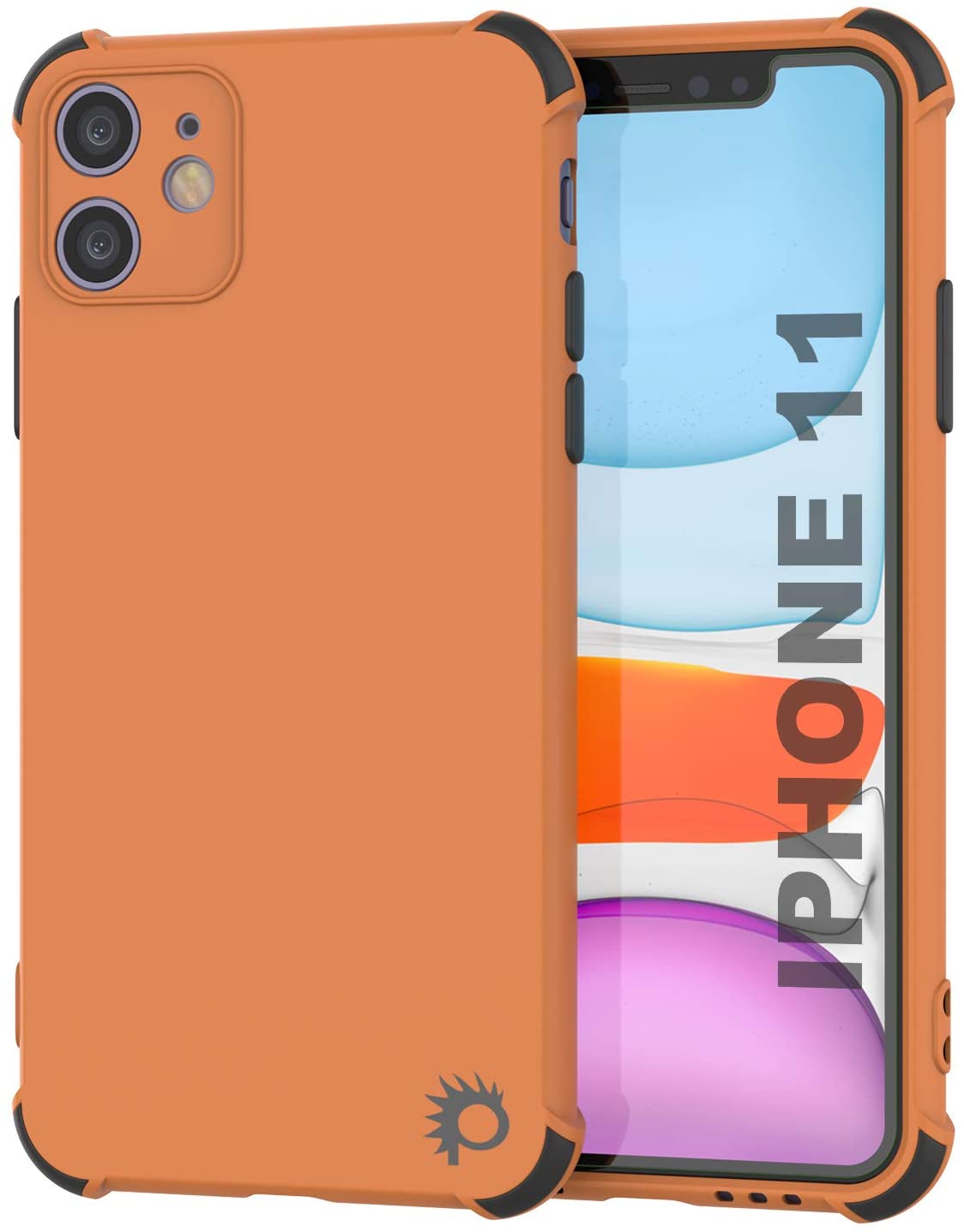Capa protetora e leve de TPU Punkcase [Sunshine Series] para iPhone 11 [Laranja]