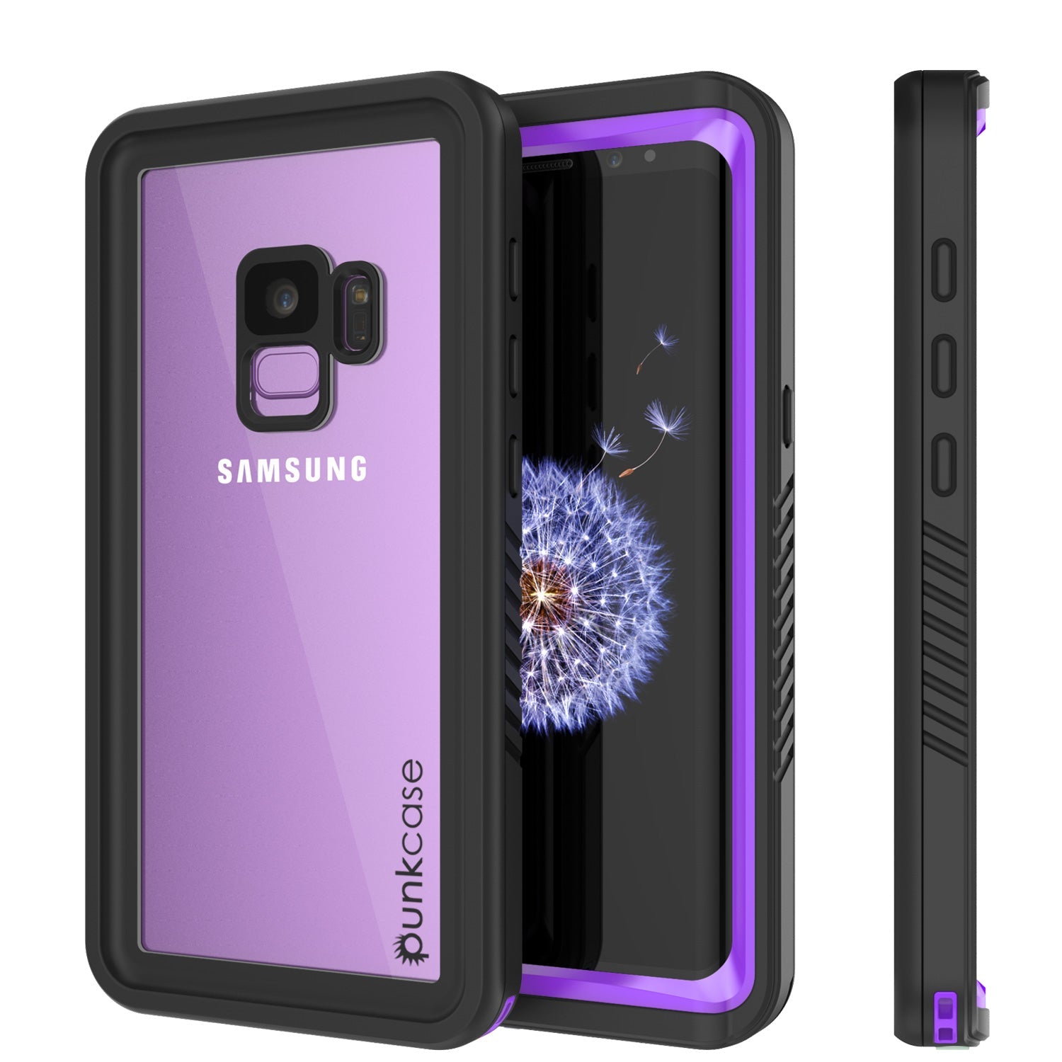 Capa à prova d'água Galaxy S9, Punkcase [Série Extrema] [Ajuste Slim] [Certificado IP68] [À prova de choque] [À prova de neve] [À prova de poeira] Capa armor com protetor de tela embutido para Samsung Galaxy S9 [Roxo]