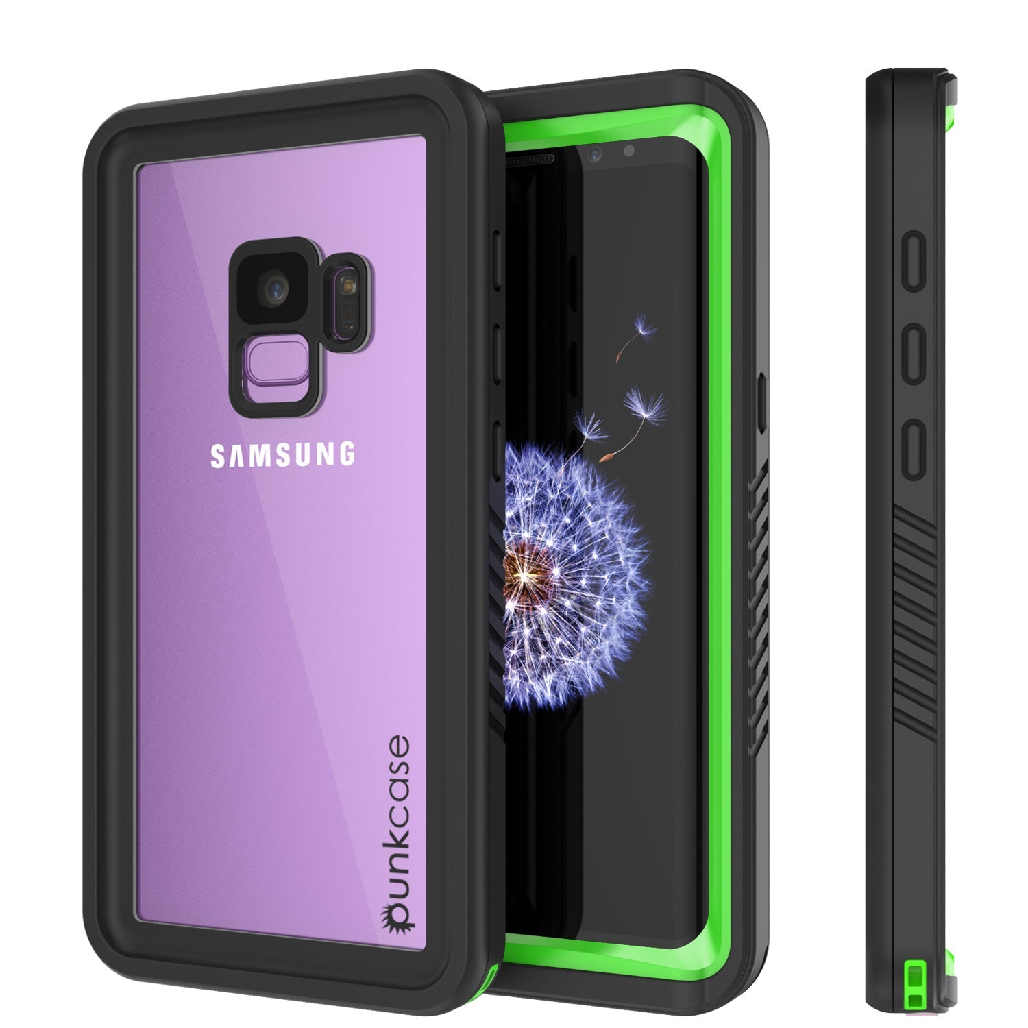 Capa à prova d'água Galaxy S9 PLUS, Punkcase [Série Extreme] [Ajuste fino] [Certificação IP68] [À prova de choque] [À prova de neve] [À prova de poeira] Capa de armadura com protetor de tela embutido para Samsung Galaxy S9+ [Verde Claro]