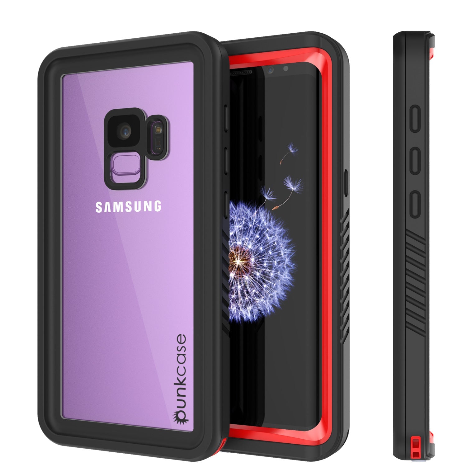 Capa à prova d'água Galaxy S9, Punkcase [Série Extrema] [Ajuste Slim] [Certificado IP68] [Prova de Choque] [Prova de Neve] [Prova de Poeira] Capa de Armadura com Protetor de Tela Integrado para Samsung Galaxy S9 [Vermelho]