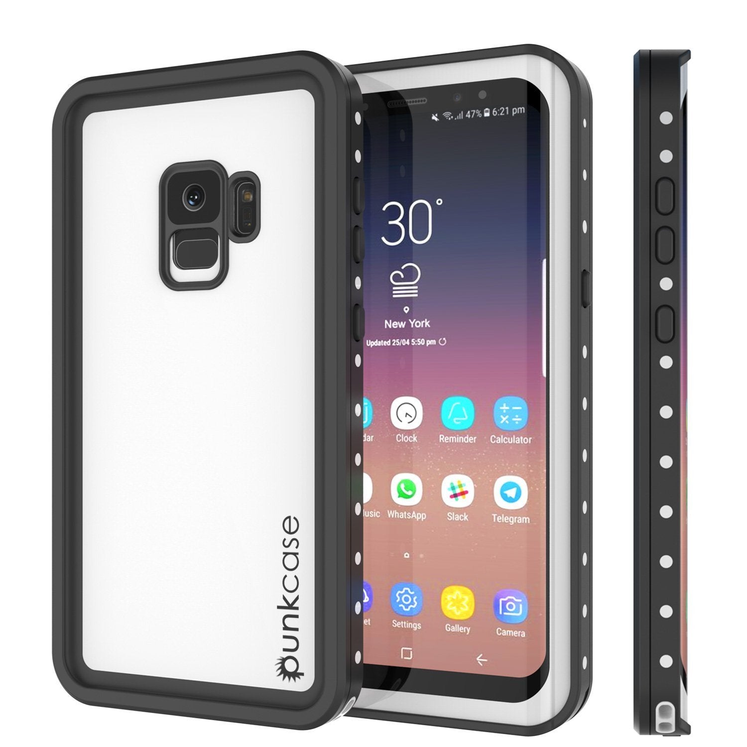 Capa à prova d'água Galaxy S10e, Punkcase StudStar Branco Fino 6.6ft à prova d'água IP68 à Prova de Choque/Neve