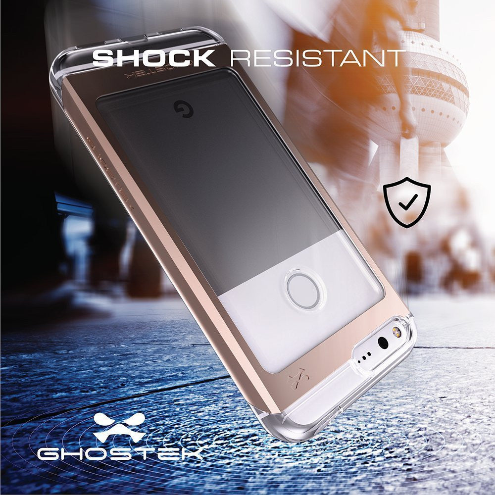 Capa Google Pixel XL, Ghostek® Cloak 2.0 Série Prateada com Protetor de Tela à Prova de Explosão | Série Vermelha com Protetor de Tela à Prova de Explosão | Moldura de Alumínio