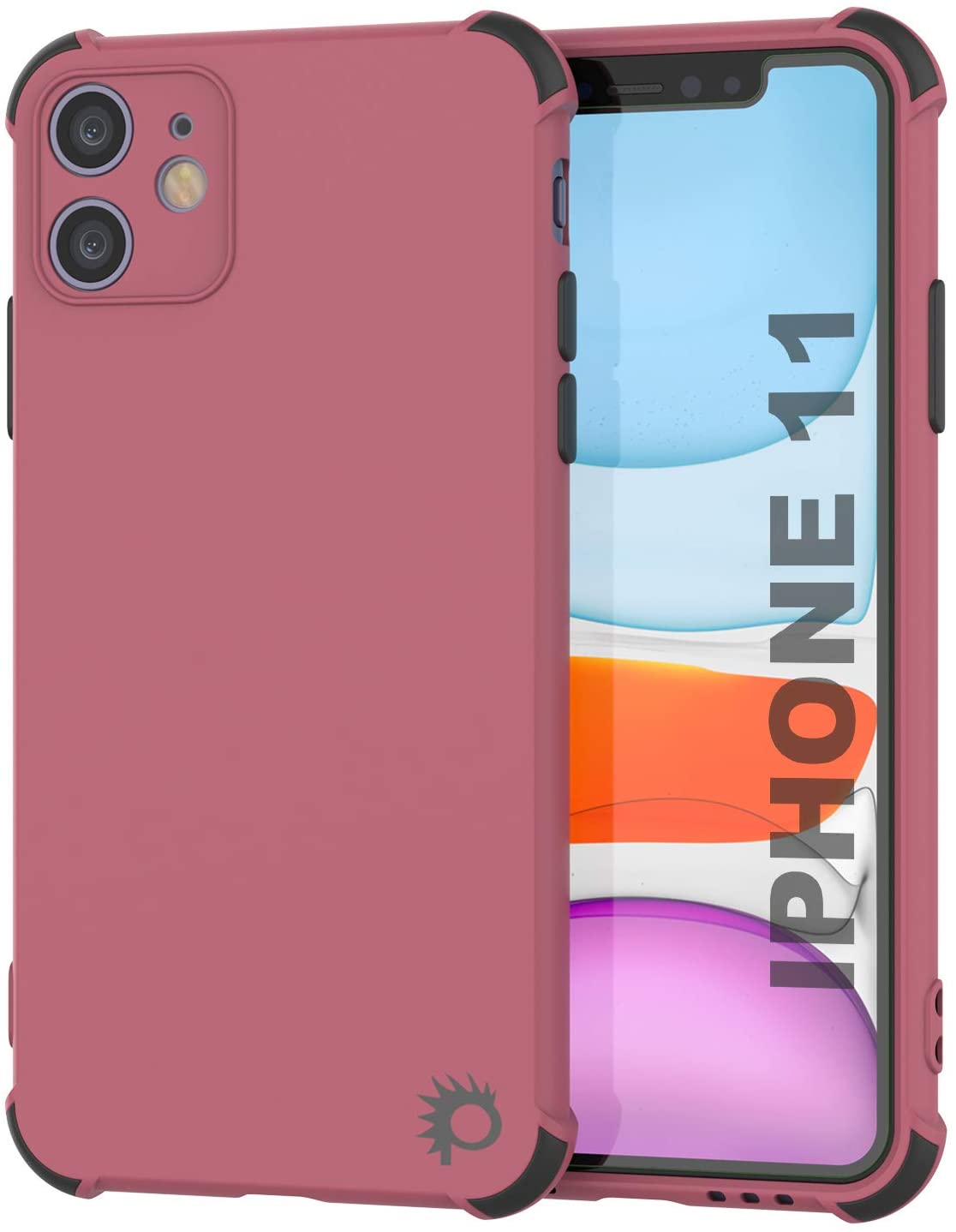 Capa protetora leve de TPU Punkcase [Série Sunshine] para iPhone 11 [Rose]