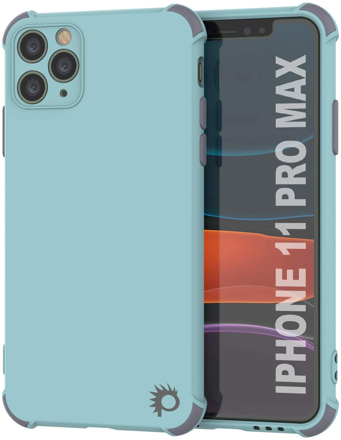 Capa protetora e leve de TPU Punkcase [Série Sunshine] para iPhone 11 Pro Max [Azul-Verde]