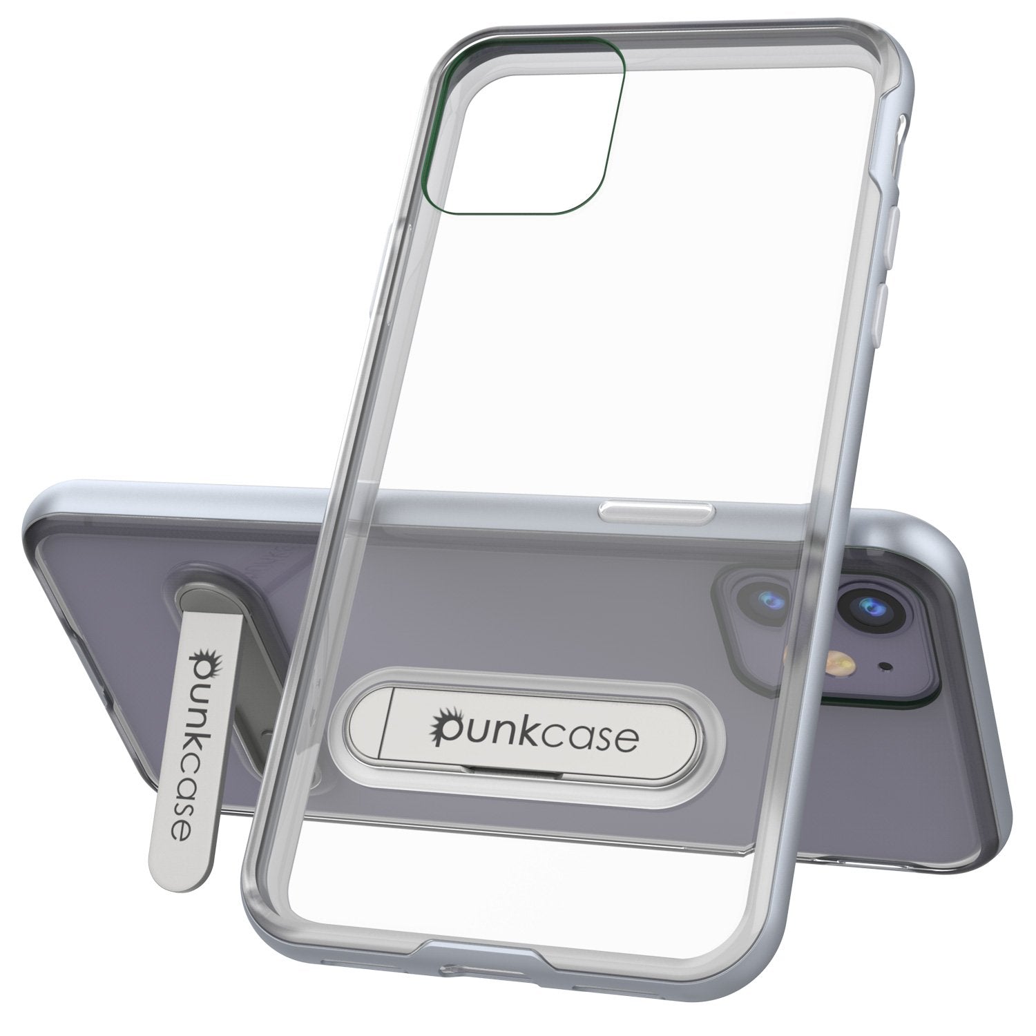 iPhone 11 Case, PUNKcase [LUCID 3.0 Series] [Slim Fit] Armor Cover w/ Integrated Screen Protector [Silver] (Color in image: Rose Gold)