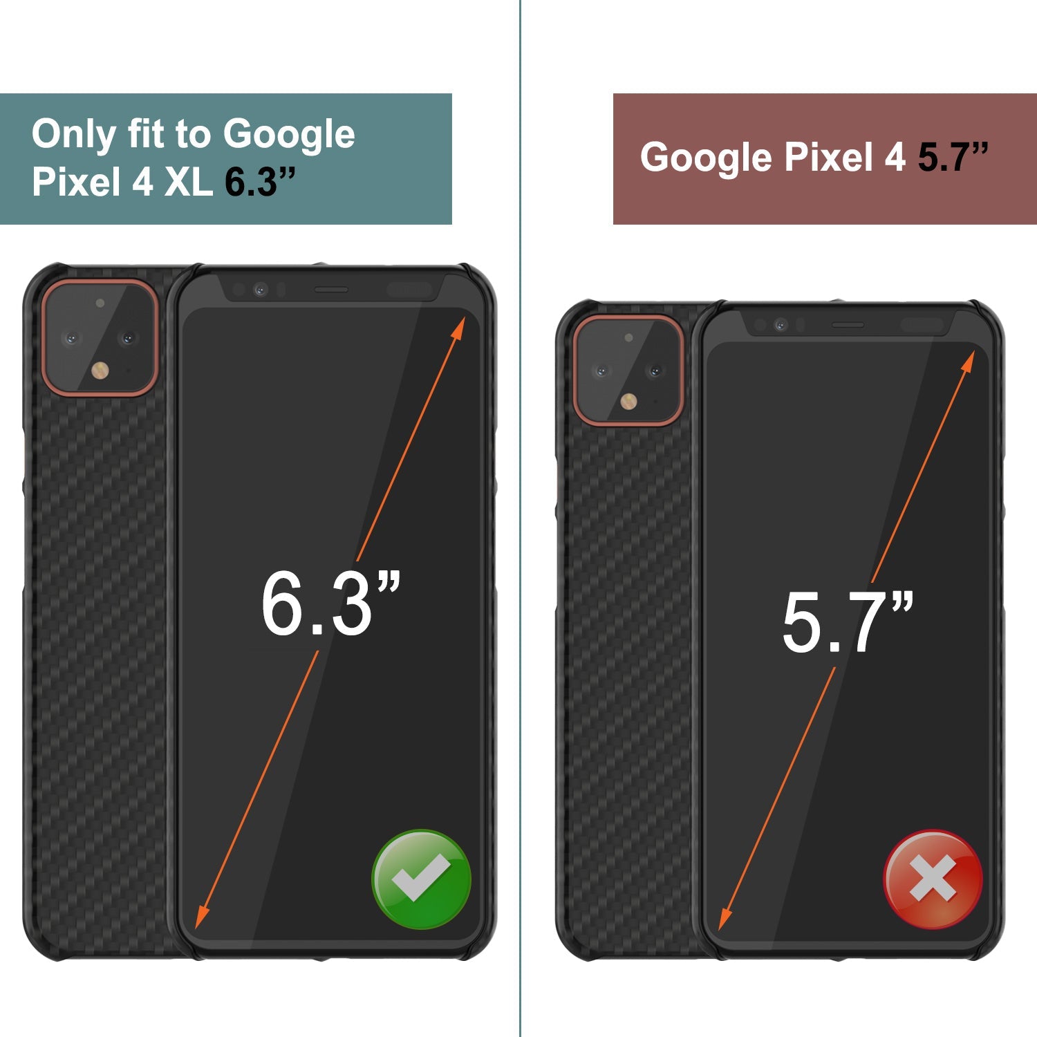 Capa de Couro Ultra Fina e Resistente Heavy Duty CarbonShield para Google Pixel 4 XL