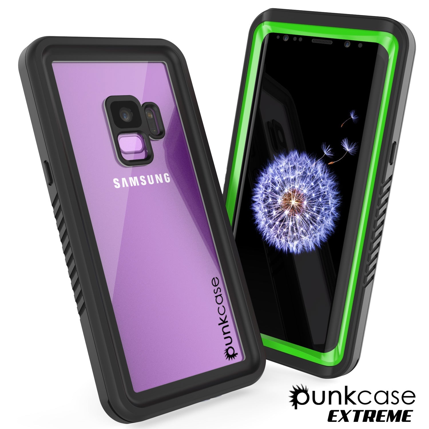 Galaxy S9 PLUS Waterproof Case, Punkcase [Extreme Series] [Slim Fit] [IP68 Certified] [Shockproof] [Snowproof] [Dirproof] Armor Cover W/ Built In Screen Protector for Samsung Galaxy S9+ [Light Green] 