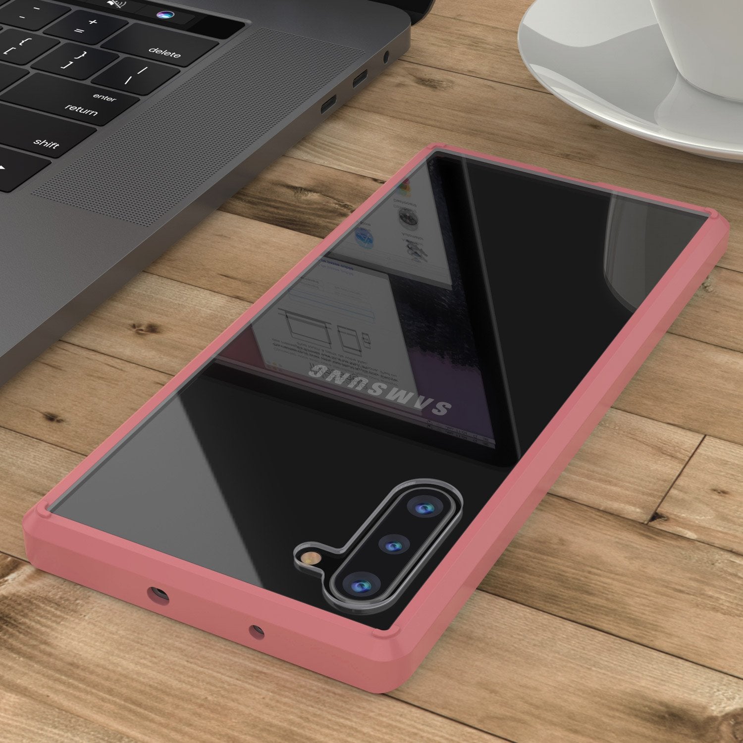 Galaxy Note 10 Punkcase Lucid-2.0 Series Slim Fit Armor Pink Case Cover (Color in image: Teal)