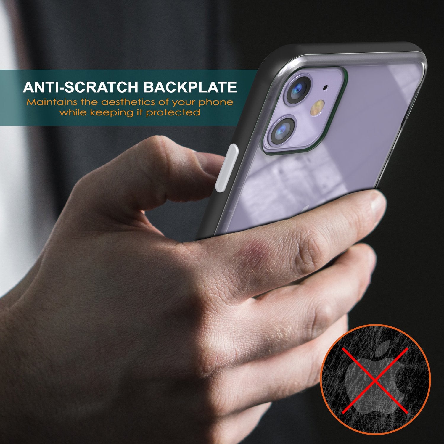 iPhone 11 Case, PUNKcase [LUCID 3.0 Series] [Slim Fit] Armor Cover w/ Integrated Screen Protector [Black] (Color in image: Rose Gold)