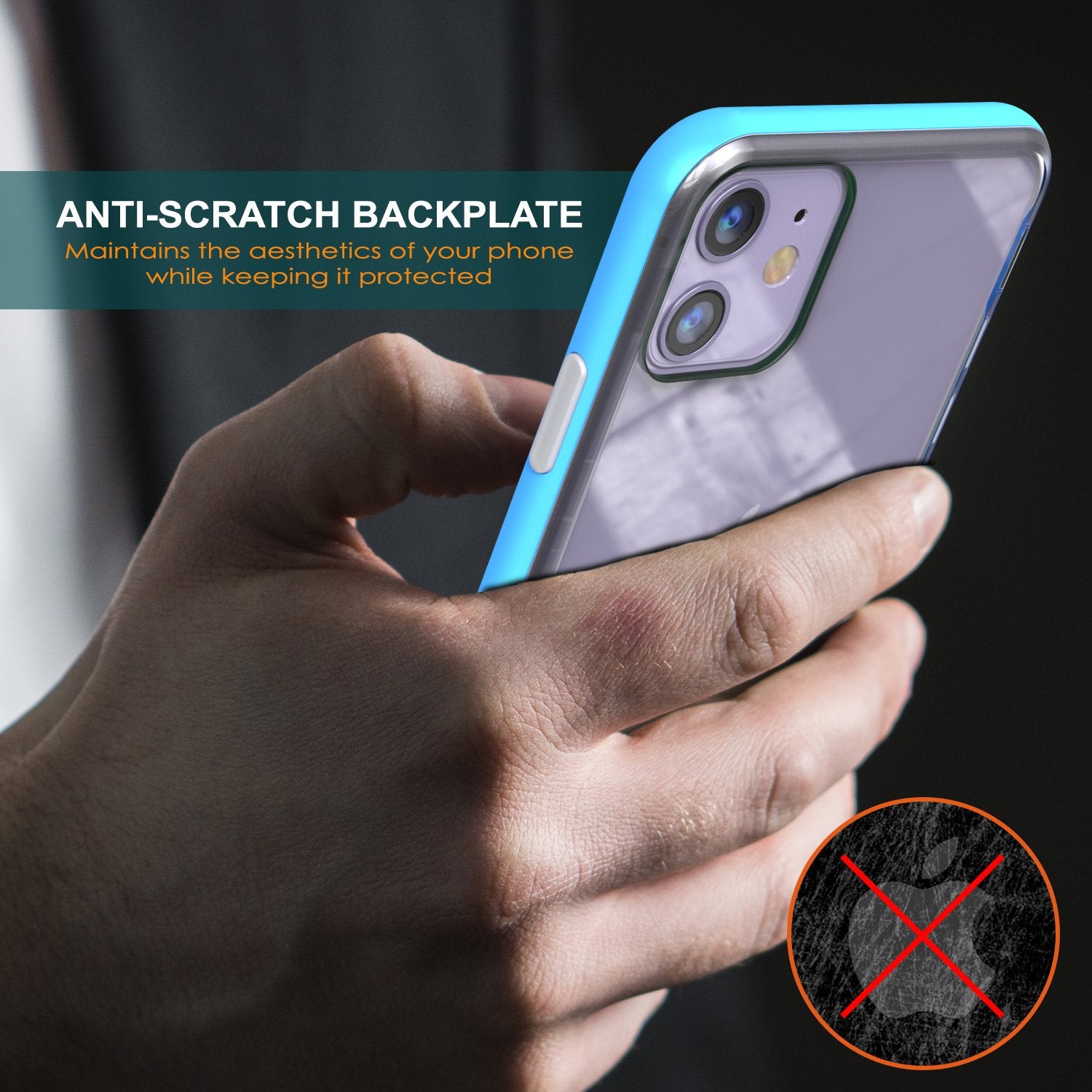 iPhone 11 Case, PUNKcase [LUCID 3.0 Series] [Slim Fit] Armor Cover w/ Integrated Screen Protector [Blue] (Color in image: Rose Gold)