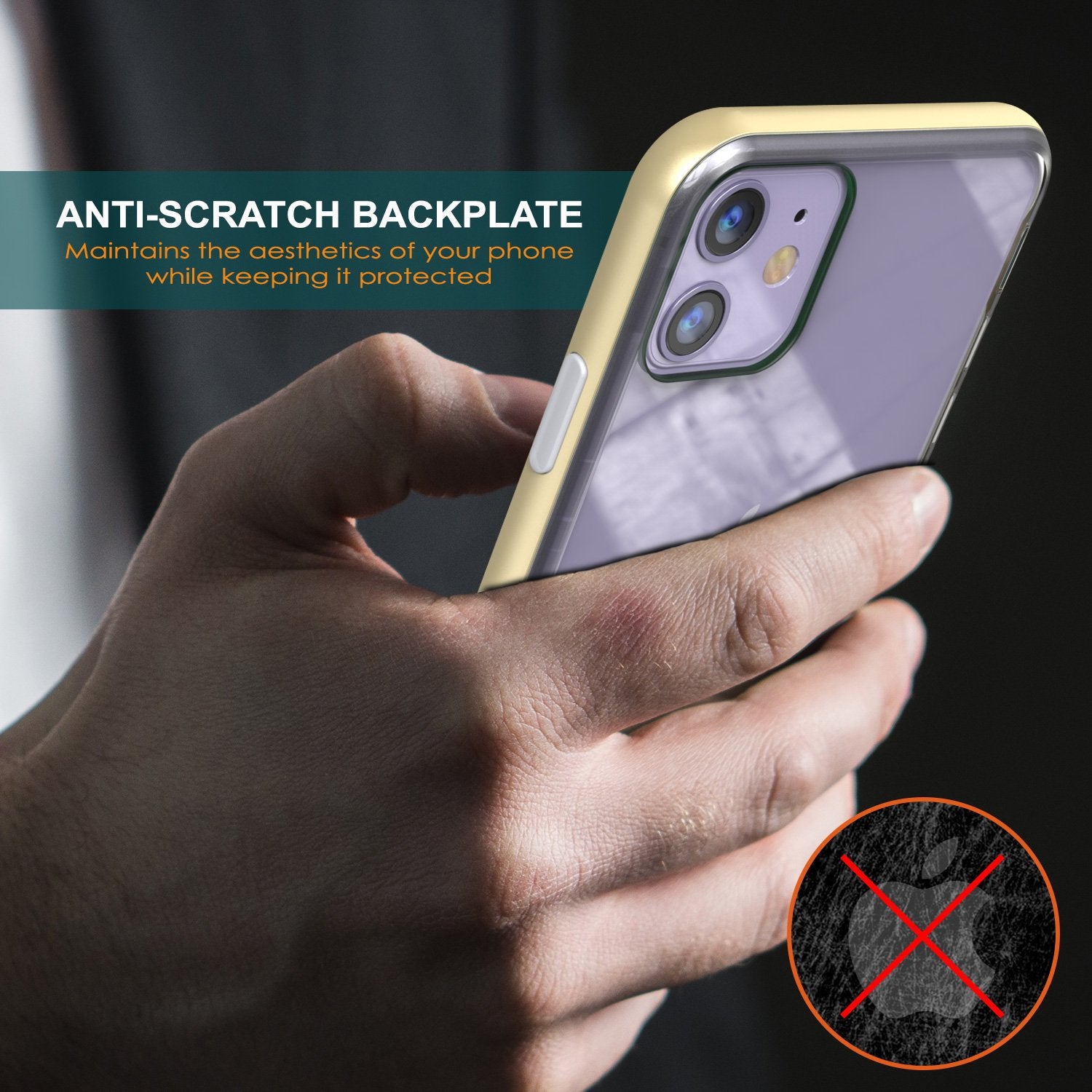iPhone 11 Case, PUNKcase [LUCID 3.0 Series] [Slim Fit] Armor Cover w/ Integrated Screen Protector [Gold] (Color in image: Rose Gold)