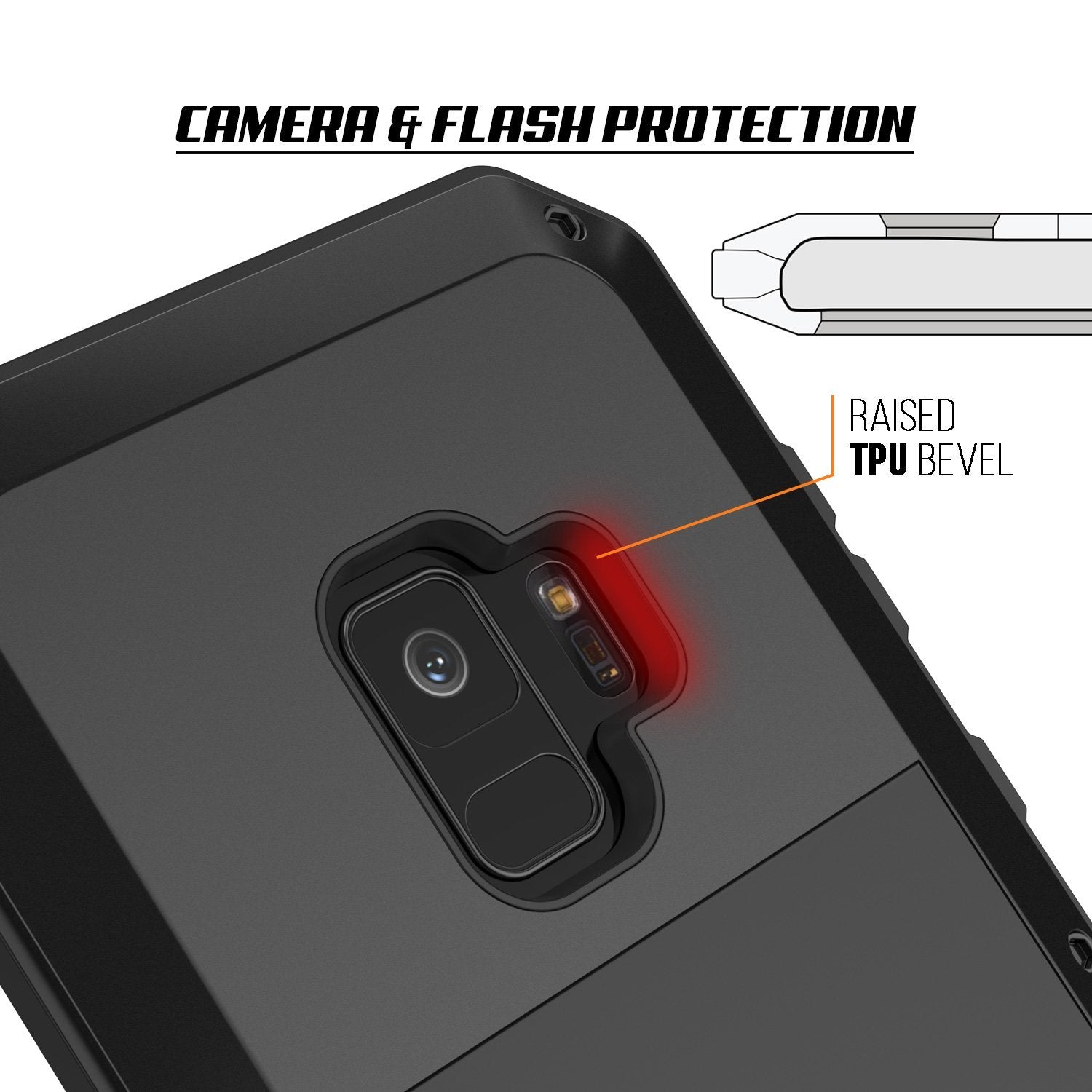 Galaxy S9 Metal Case, Heavy Duty Military Grade Rugged Armor Cover [shock proof] Hybrid Full Body Hard Aluminum & TPU Design [non slip] W/ Prime Drop Protection for Samsung Galaxy S9 [Black] (Color in image: Neon)