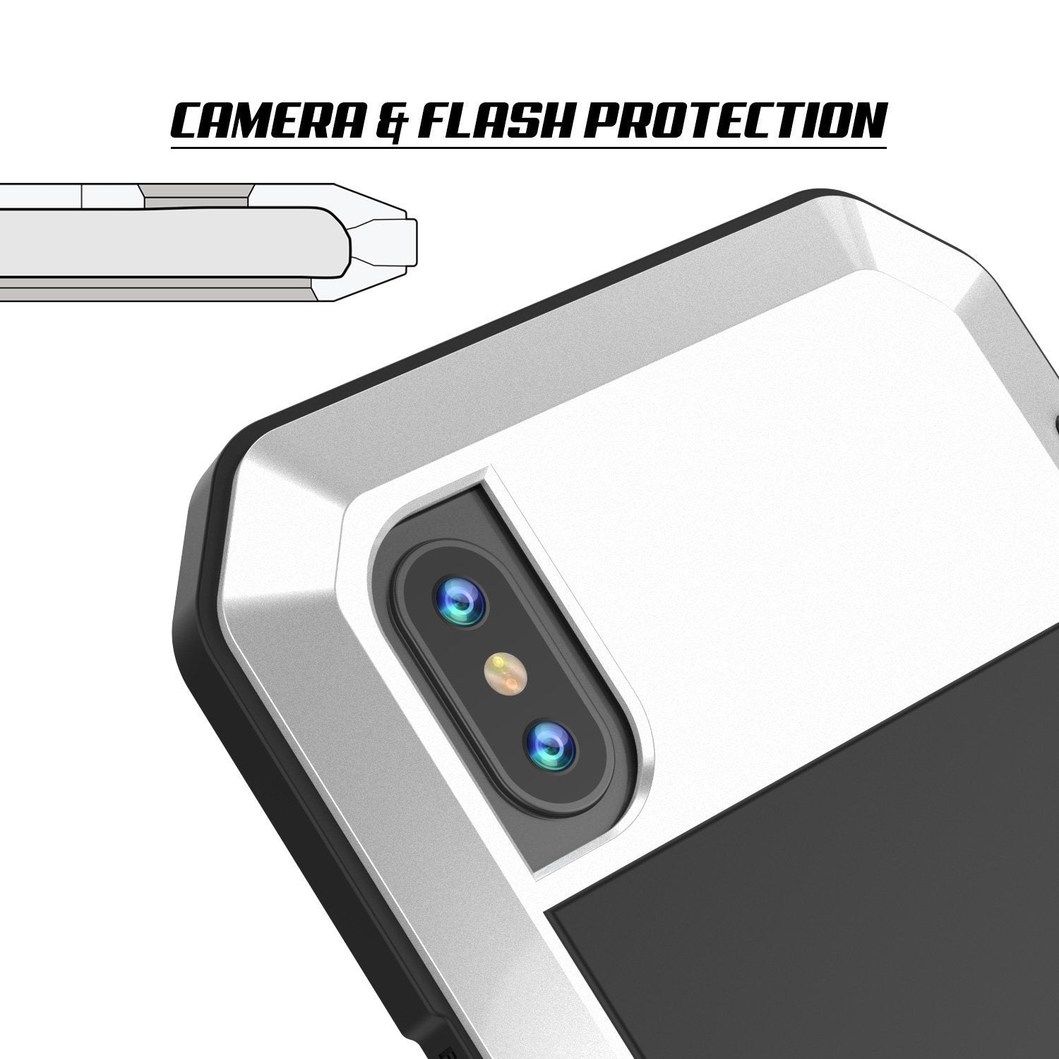 Capinha PUNKCASE iPhone XR METALLICA [Branco]
