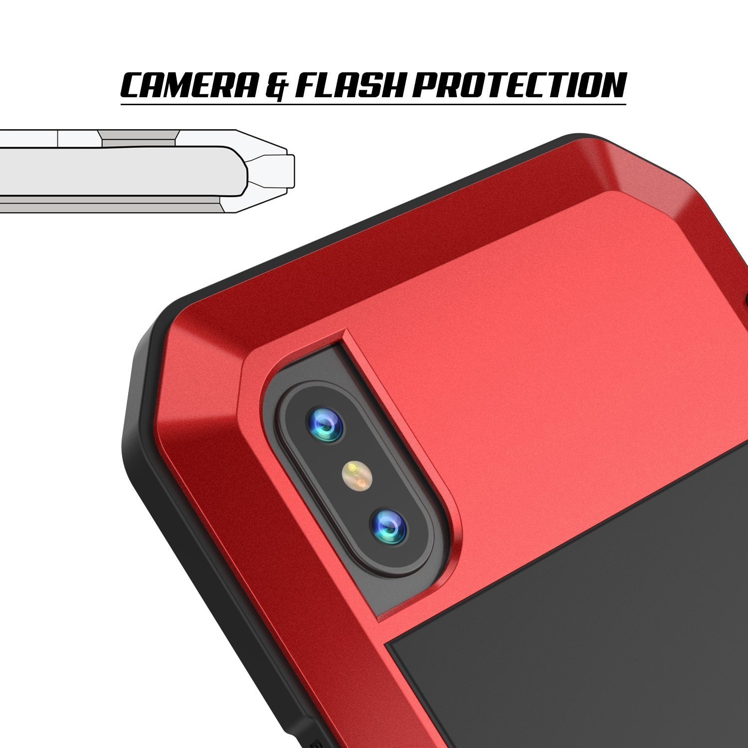 Capinha PUNKCASE iPhone XS Max METALLICA [Vermelho]