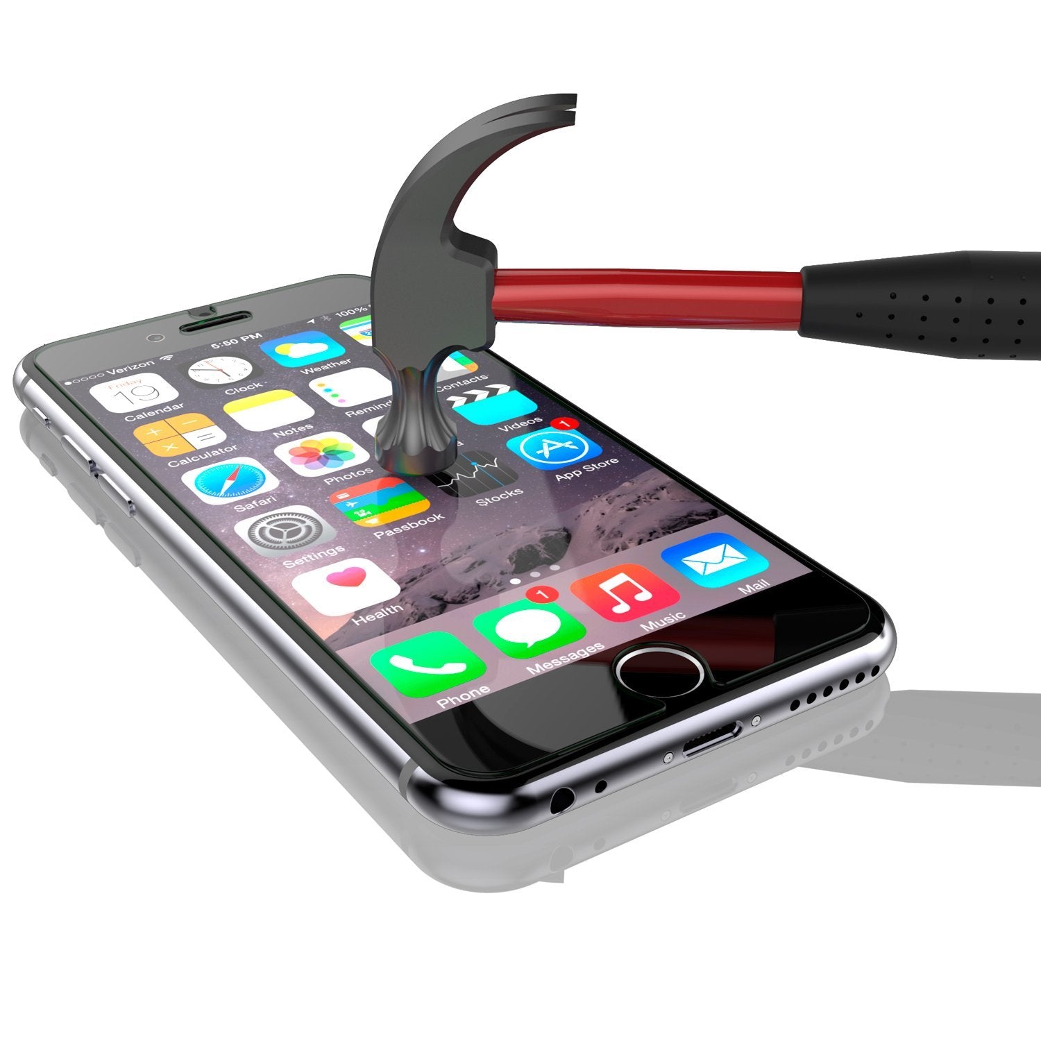 Protetor de Tela de Vidro Temperado Clear Punkcase Glass SHIELD para iPhone 6/6s Plus, Vidro Temperado de 0,33mm de Espessura 9H