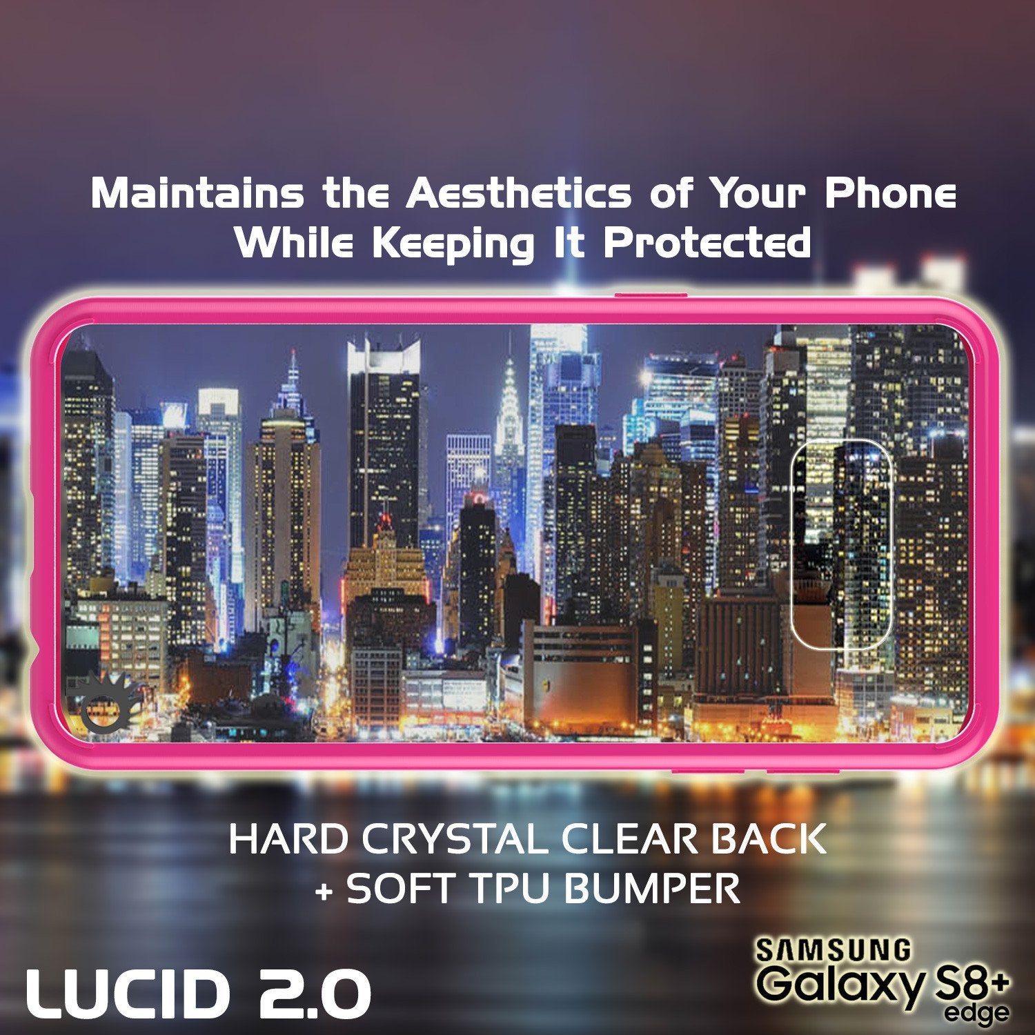 Capa S8 Plus Punkcase® LUCID 2.0 Série Rosa c/ Protetor de Tela PUNK SHIELD | Ultra Fit