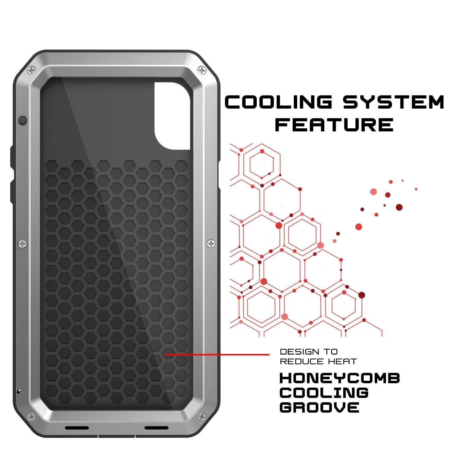 Capinha PUNKCASE iPhone XS Max METALLICA [Prata]