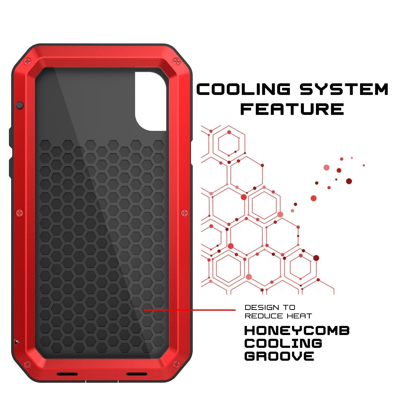 Capinha PUNKCASE iPhone XR METALLICA [Vermelho]