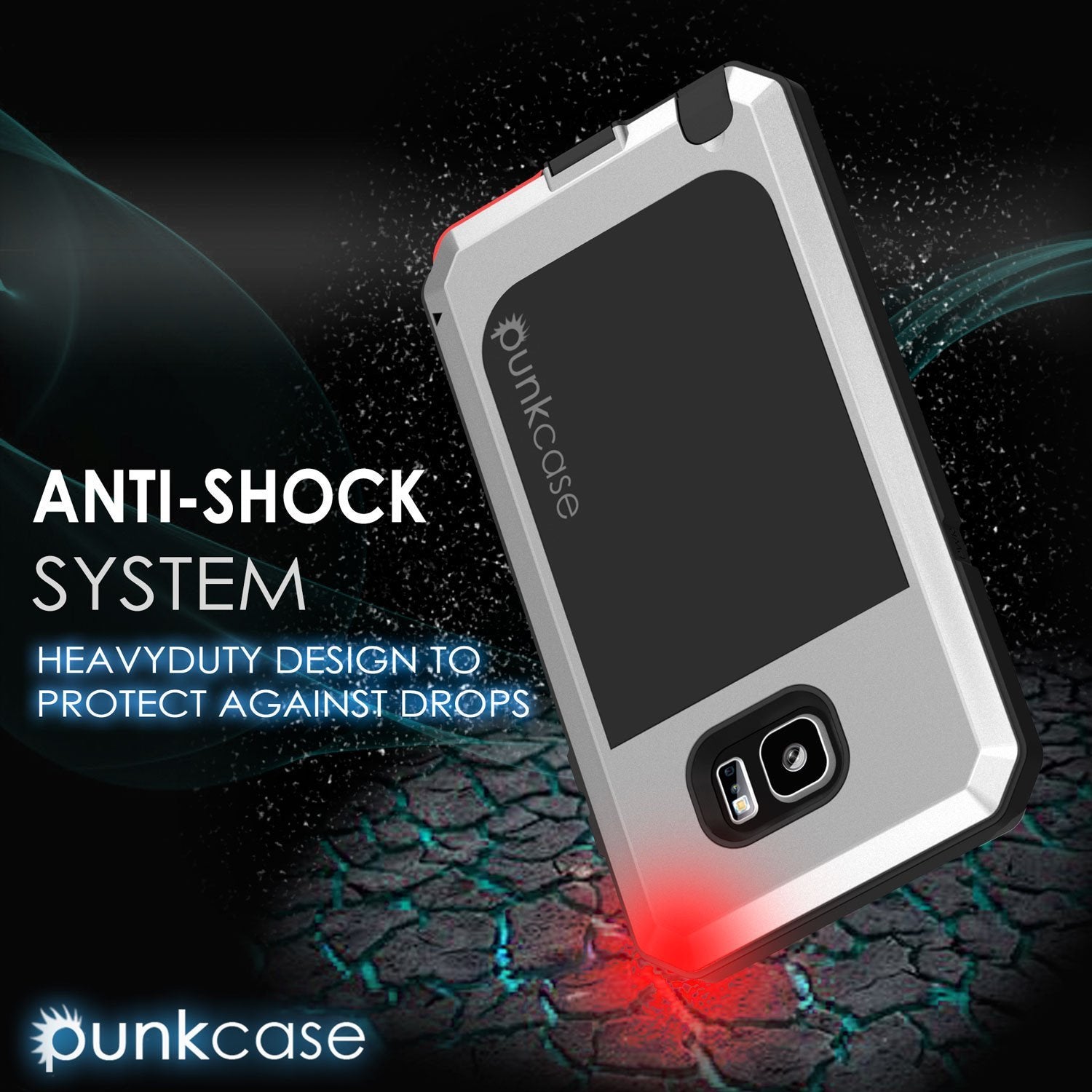 Capa S7, Punkcase® Série METALLIC PRATEADA para Samsung Galaxy S7 COM VIDRO TEMPERADO | Moldura de Alumínio.
