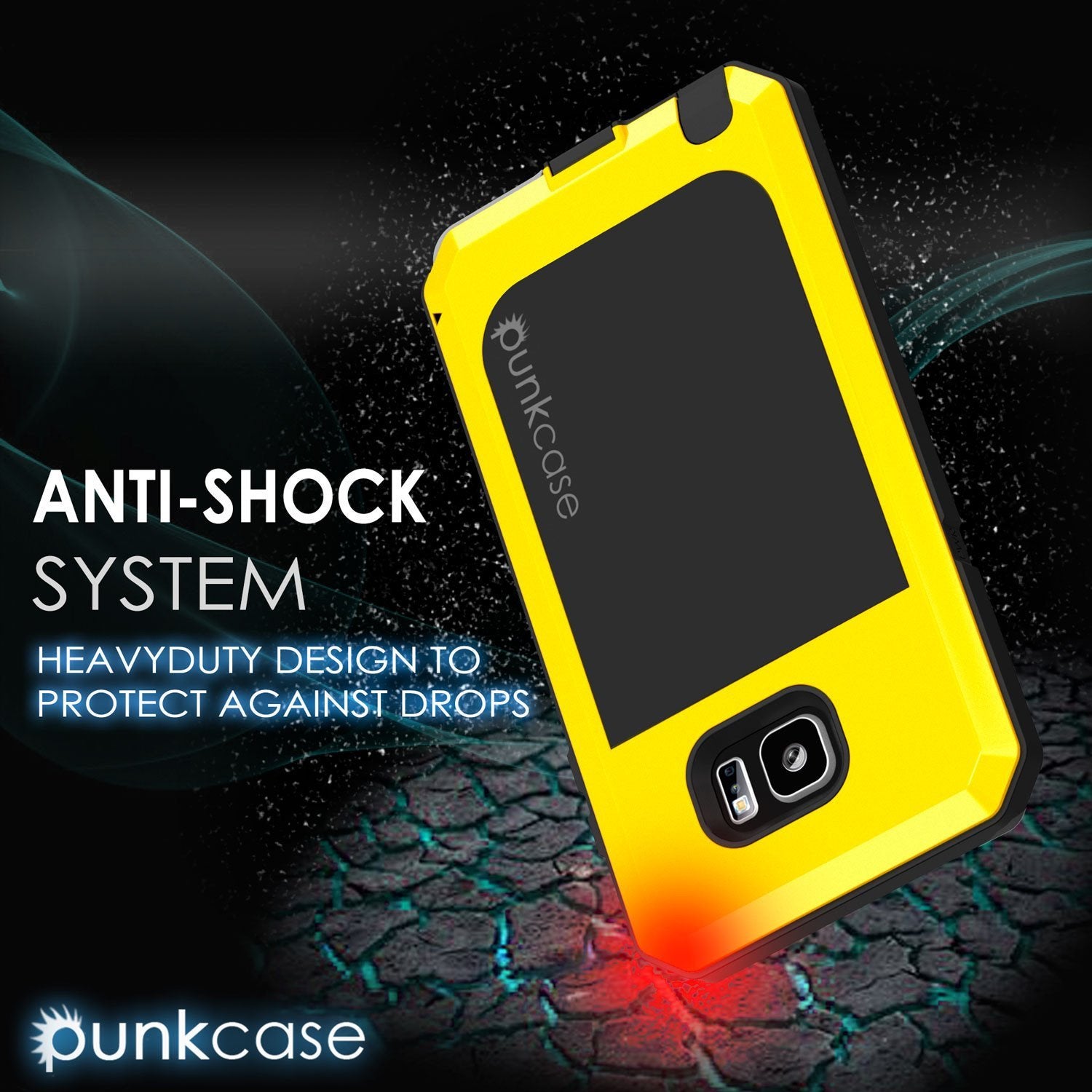 Capa S7, Série METALLIC NEON da Punkcase® para Samsung Galaxy S7 com VIDRO TEMPERADO | Estrutura de Alumínio