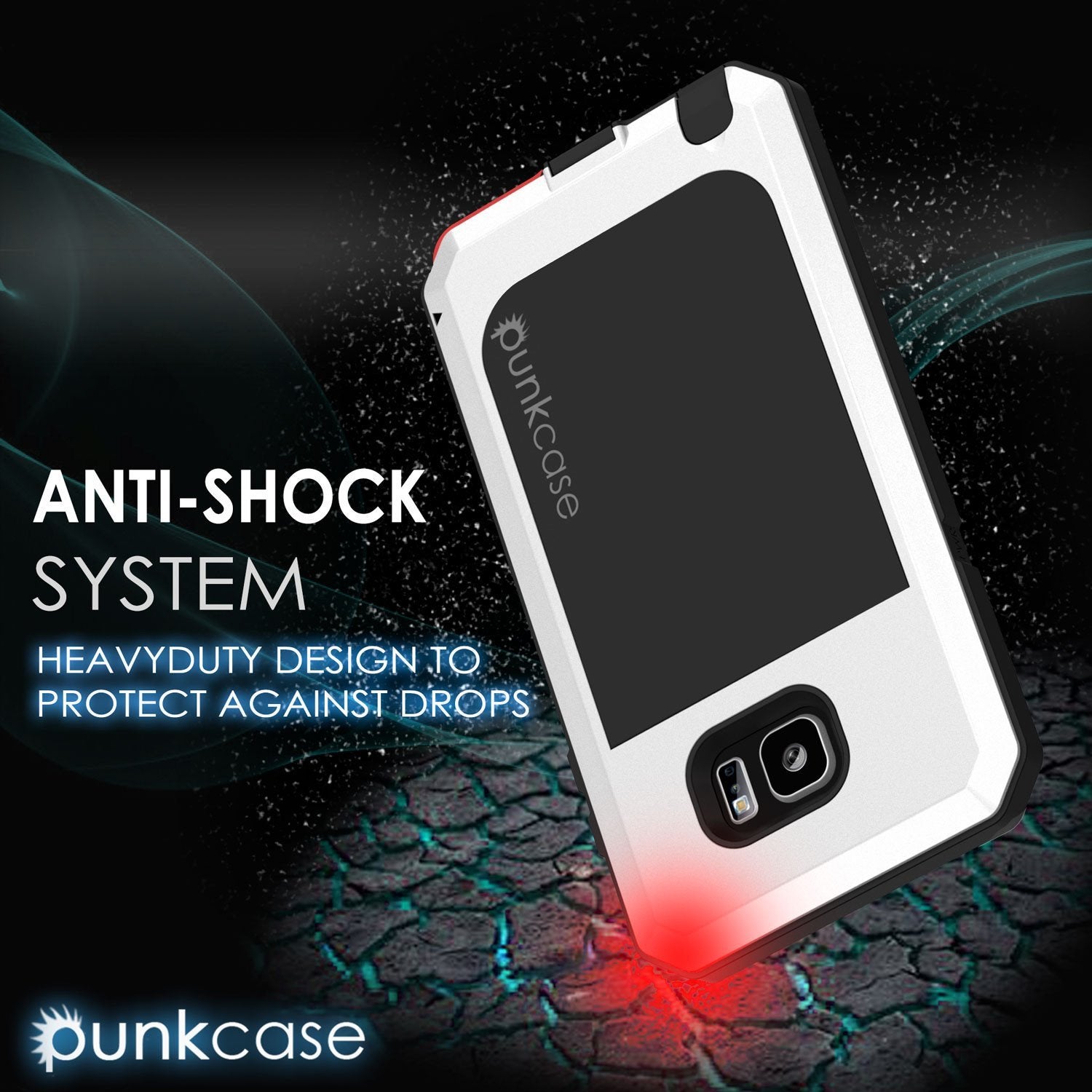 Capa S7, Punkcase® Série METALLIC BRANCO para Samsung Galaxy S7 c/VIDRO TEMPERADO | Moldura de Alumínio